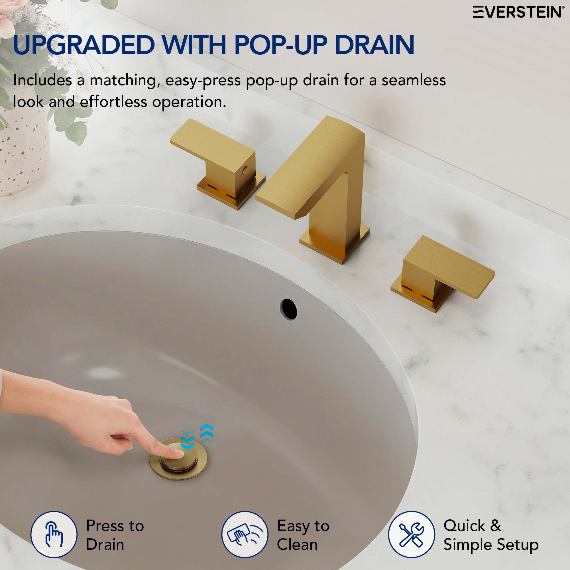 EVERSTEIN SFS-1306B-GD Lavatory-Faucets - View #7