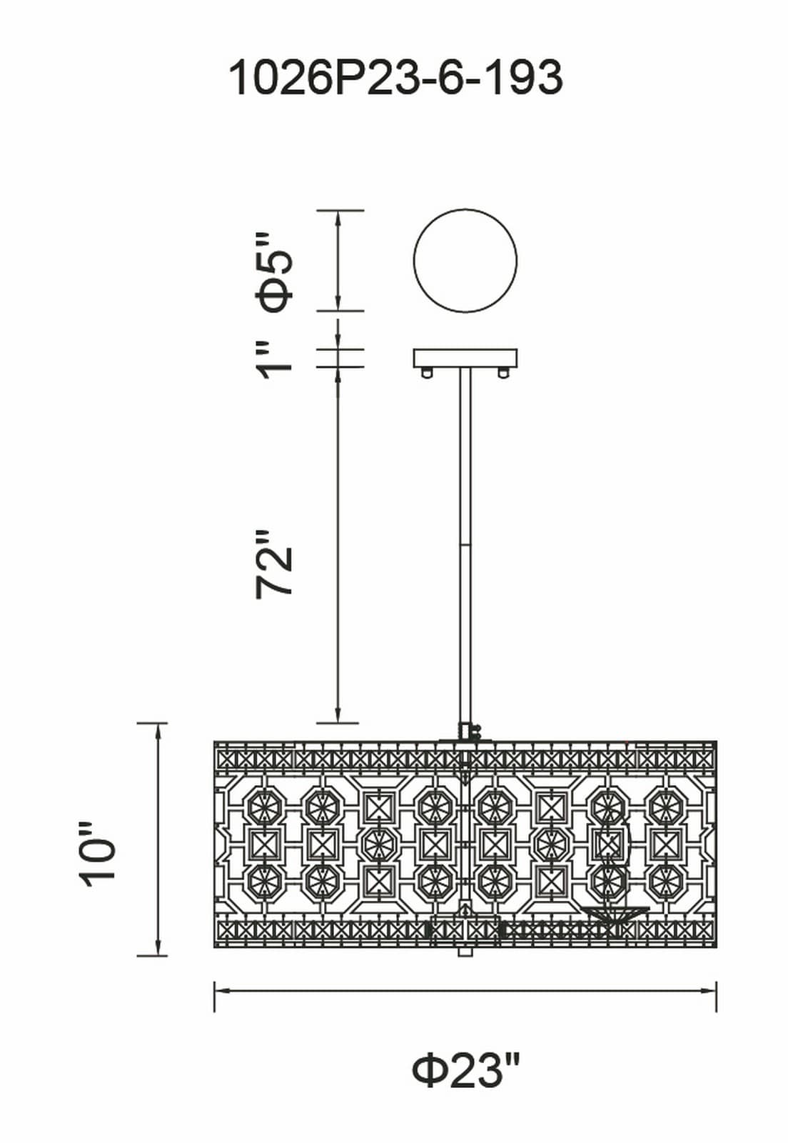 CWI Lighting 1026P23-6-193 b090015 - View #8