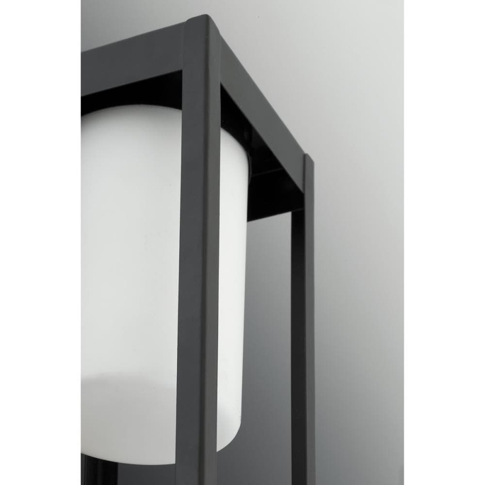 Patewood Black Stainless Steel 19.38" Outdoor Post Lantern
