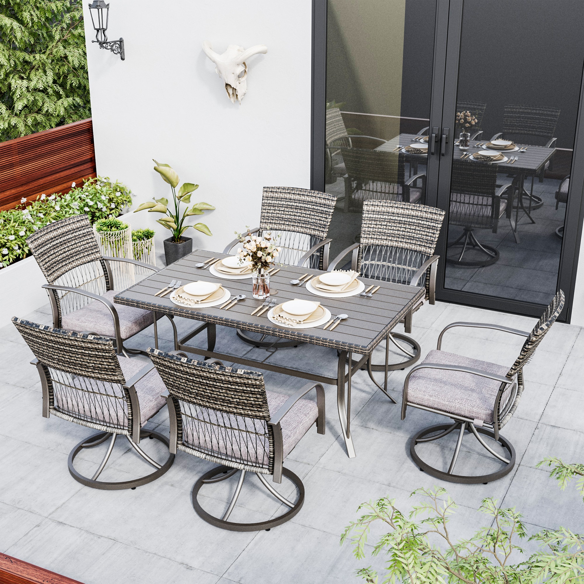 PamaPic TB-CZ-ZY-7JT-G-WL1 Patio-Dining-Sets - View #4