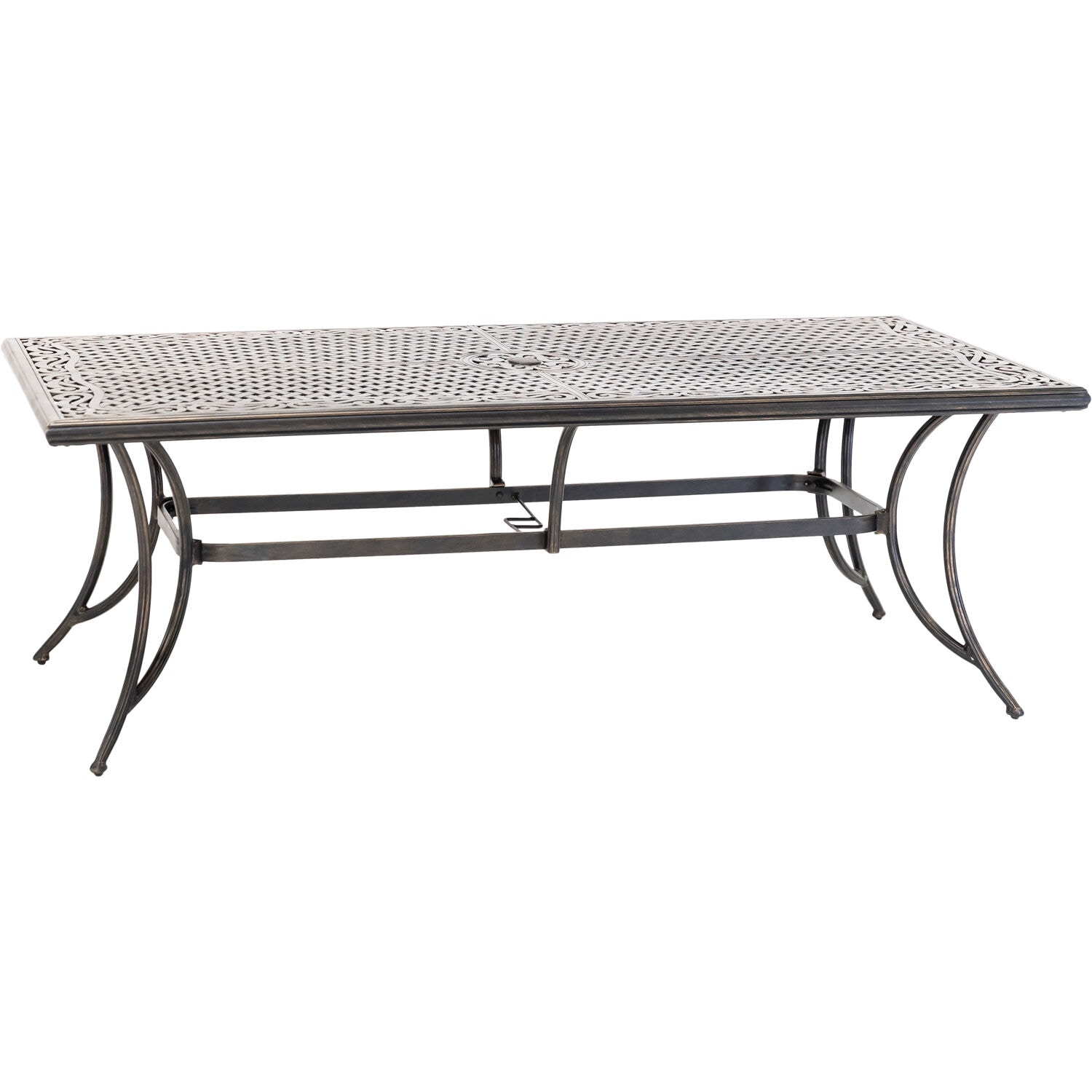Fontana 9-Piece Bronze Aluminum Outdoor Dining Set with Cast-Top Table