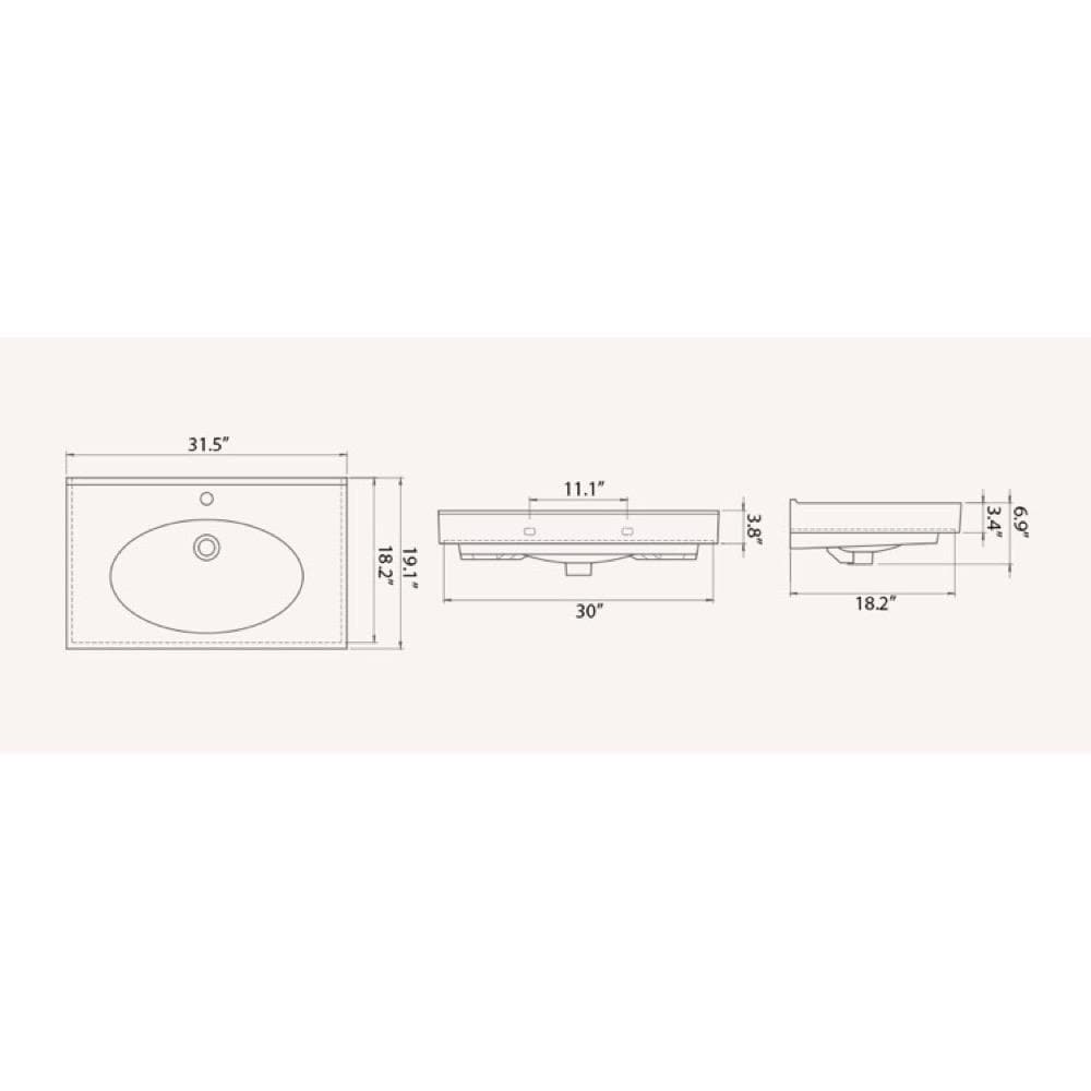 Nameeks CERA 084200-U-3H Bath-Sink - View #2