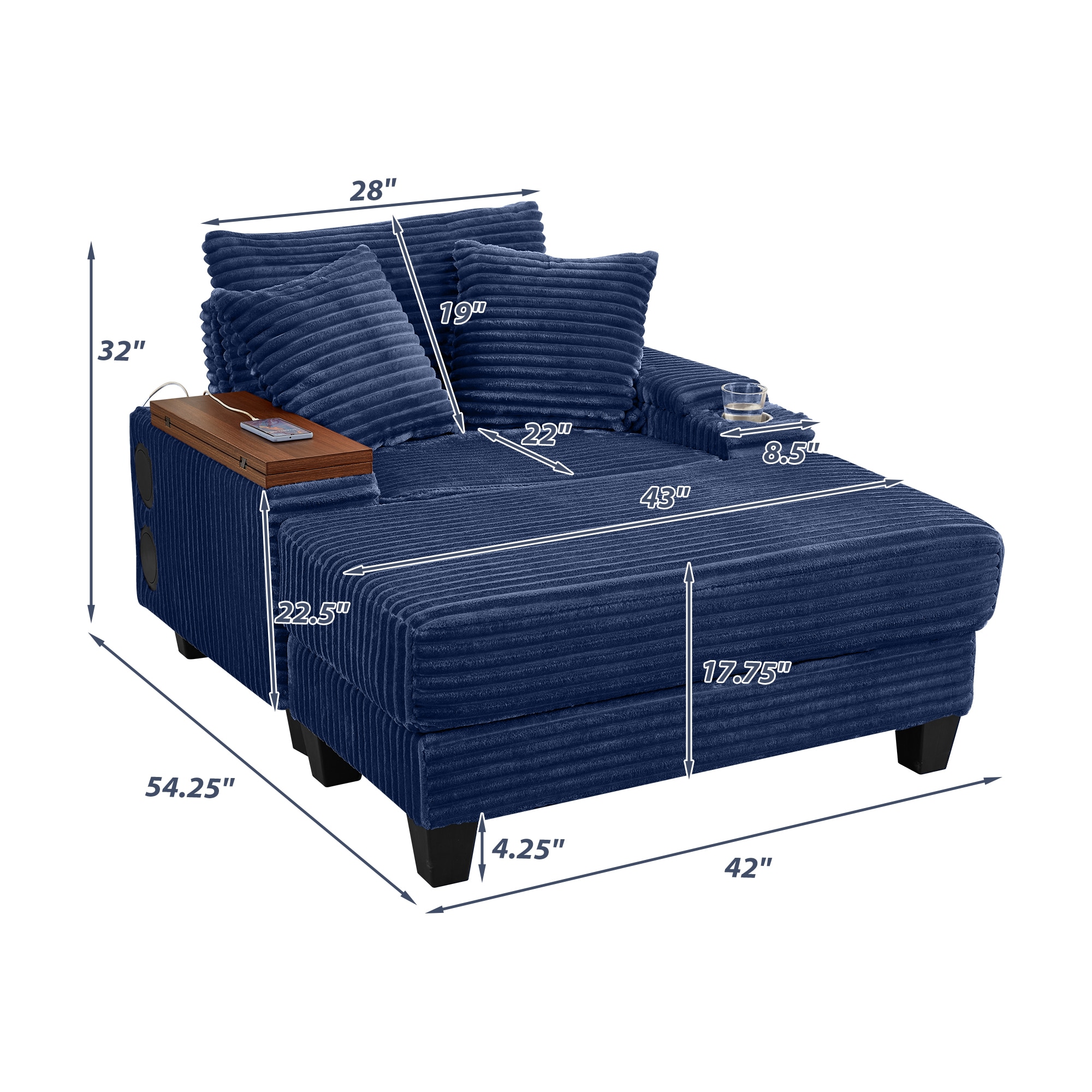 Homy Casa W3705P349934 Sofas-Loveseats - View #7