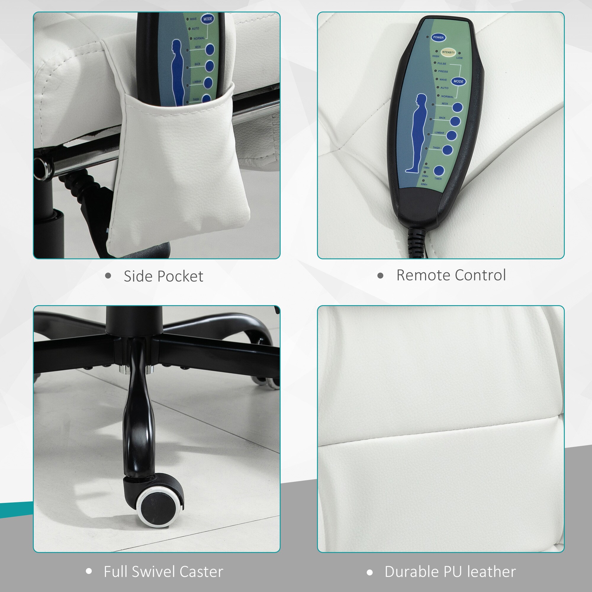 Vinsetto 921-342V81WT Office-Chairs - View #9