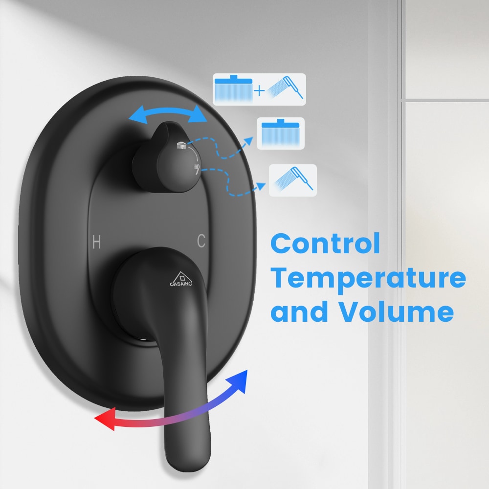 CASAINC CS12B-12MB Showerhead-Bar-Panels - View #11