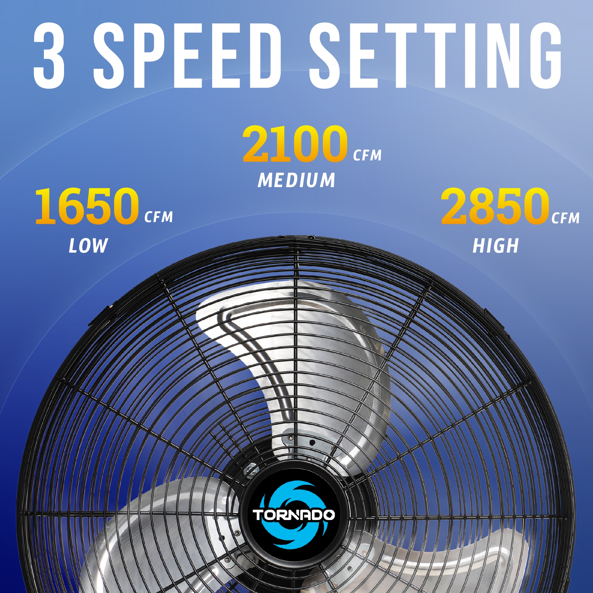 Tornado Fans HI-FAN-16WMPRO-1P Wall-Mounted-Fans - View #2