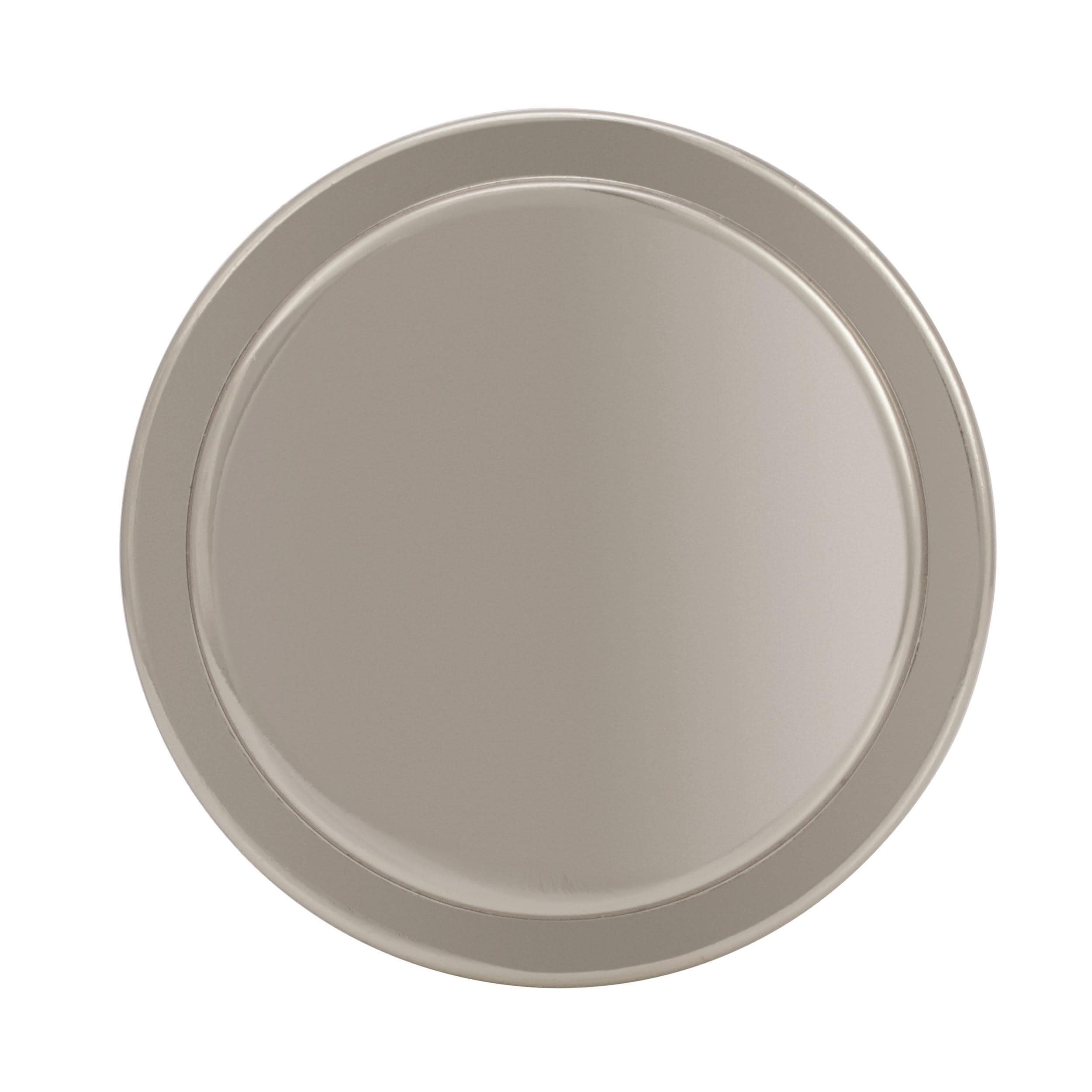 Polished Nickel Round Cabinet Knob with Mounting Hardware