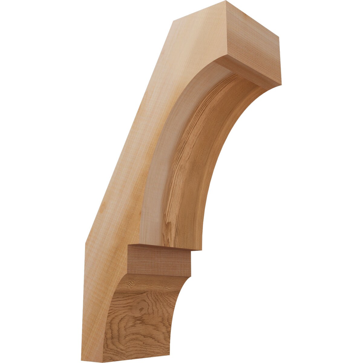 Ekena Millwork BRC06X10X18BOA00SWR 5-1/2-in x 10-in x 18-in Western Red Cedar Unfinished Wood Balboa Smooth Knee Brace