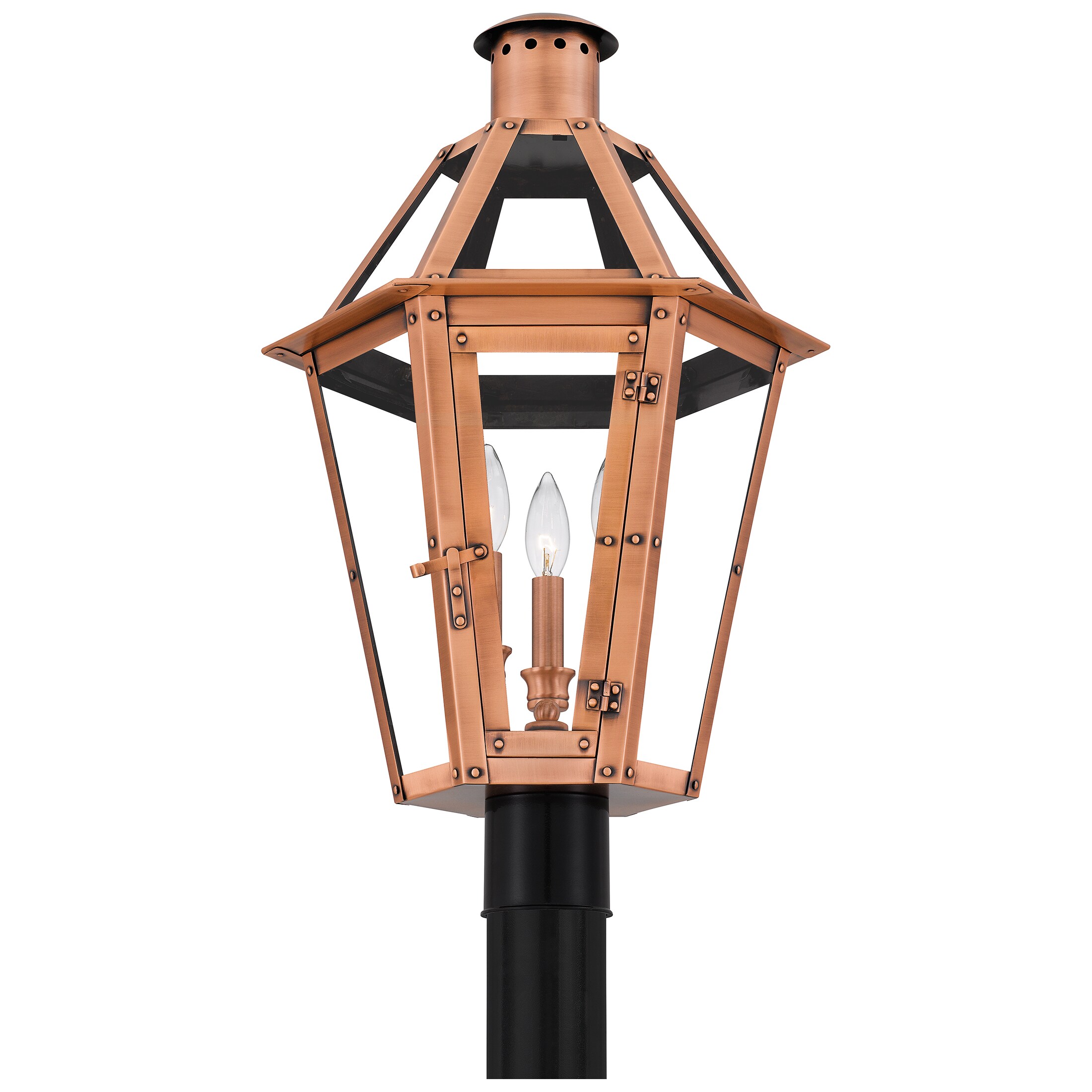 copper post light fixtures