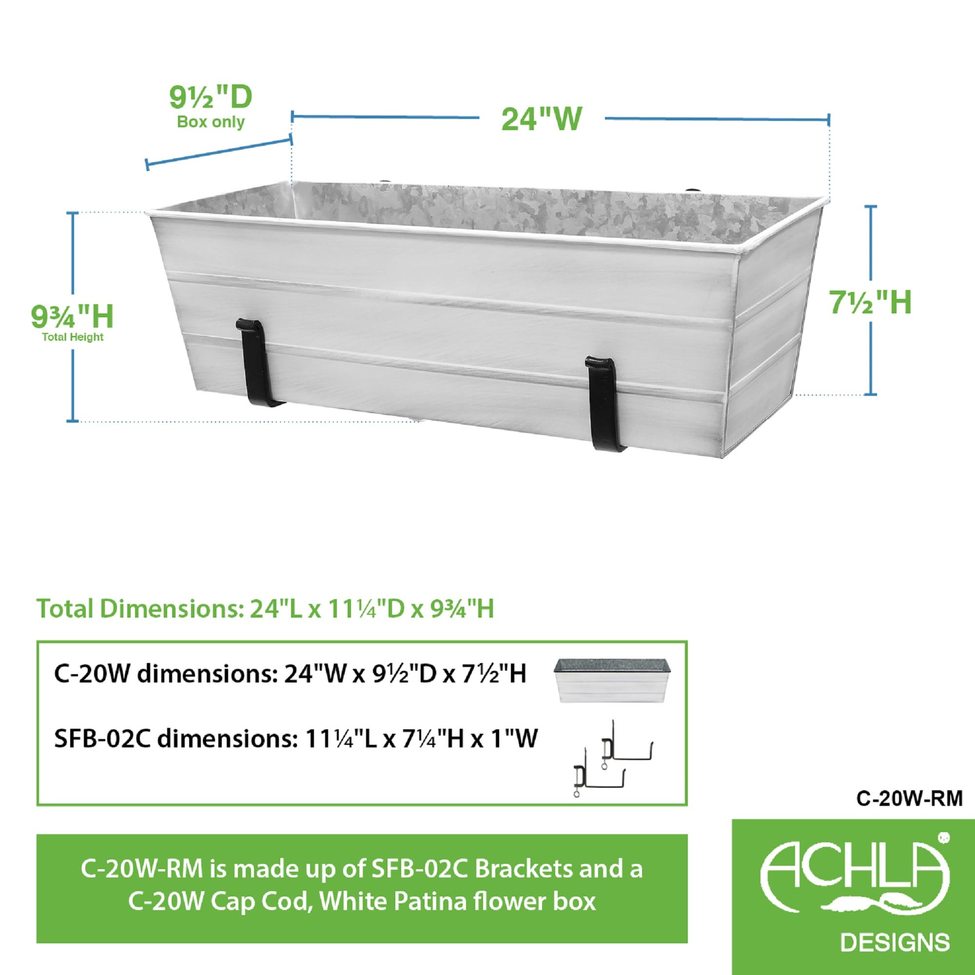Minuteman International C-20W-RM Planter-Window-Box - View #3