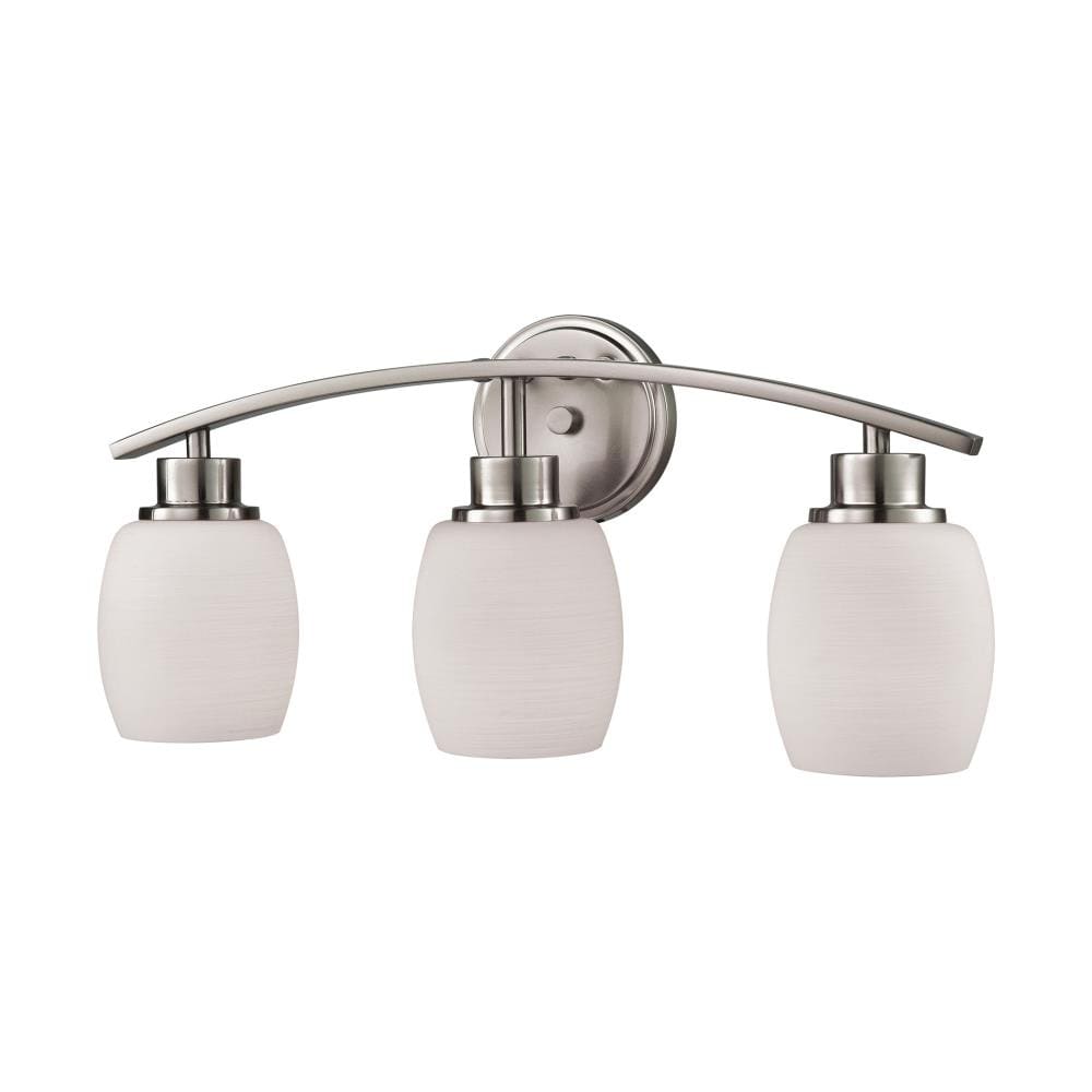Thomas Lighting CN170312 Casual Mission 20-in 3 -Light Brushed Steel Transitional Vanity light