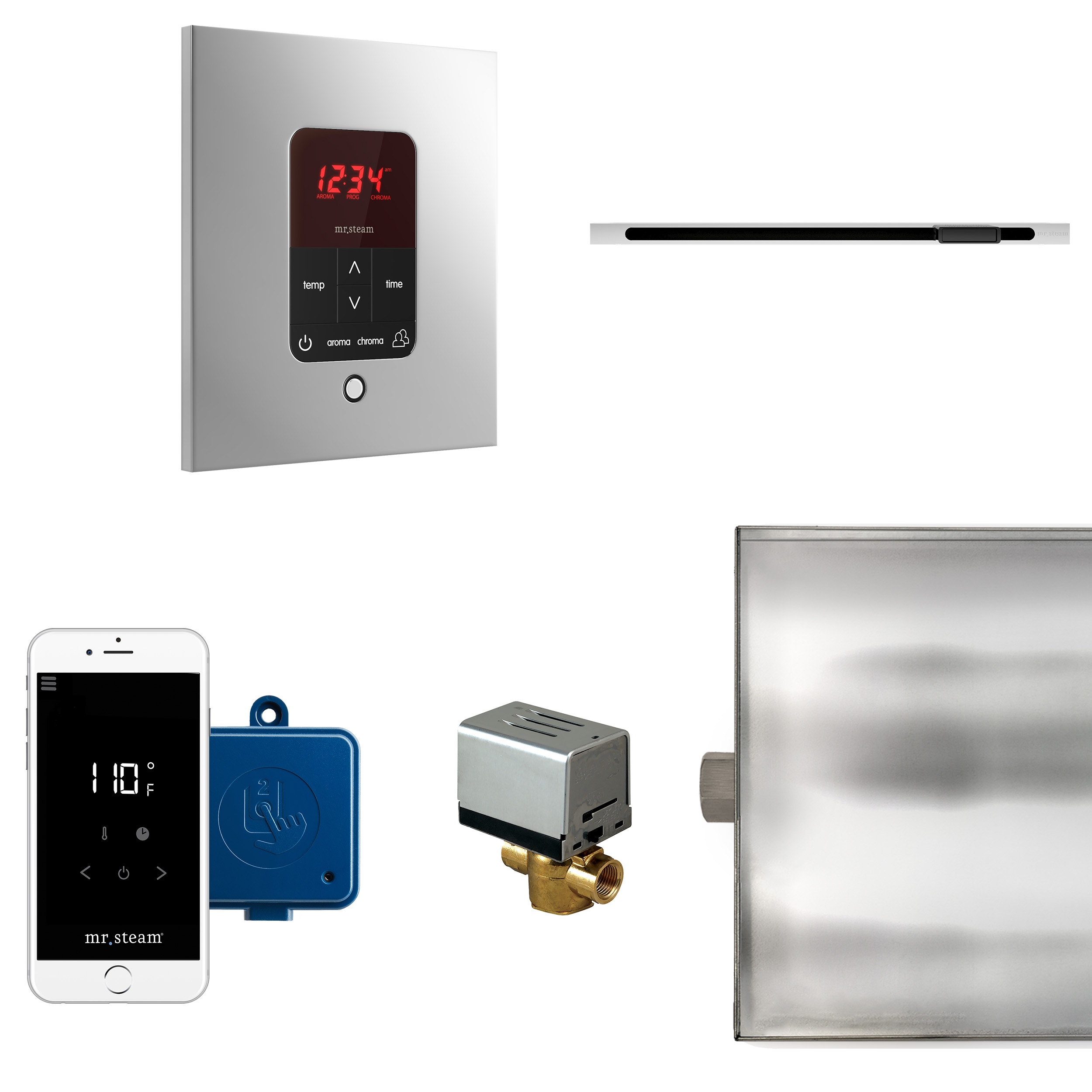 Mr. Steam BTLRL1SPC 120-Watts Polished Chrome Steam generator control kit