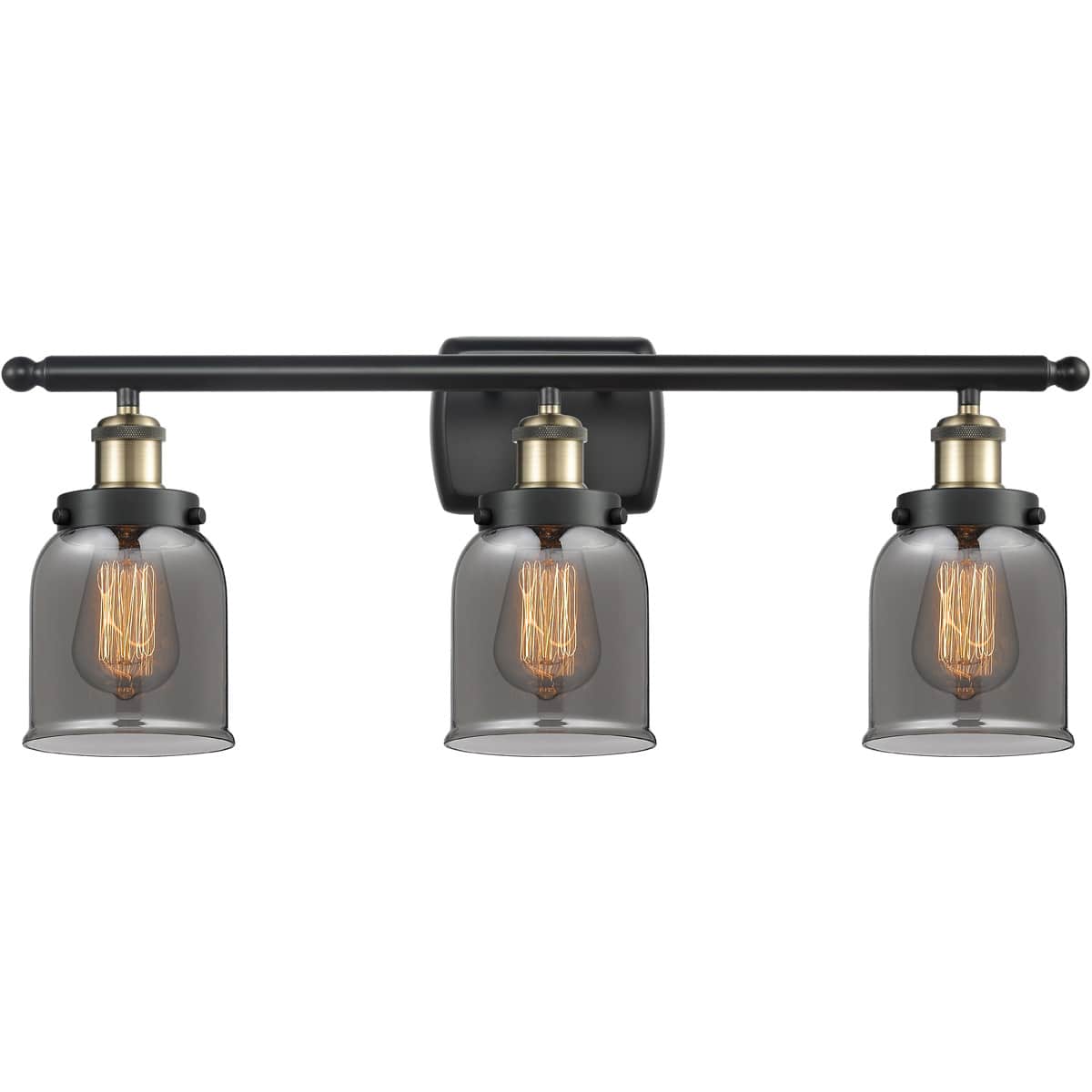 Innovations Lighting 1957855 916-3W-BAB-G53-LED Ballston Small Bell Black Antique Brass