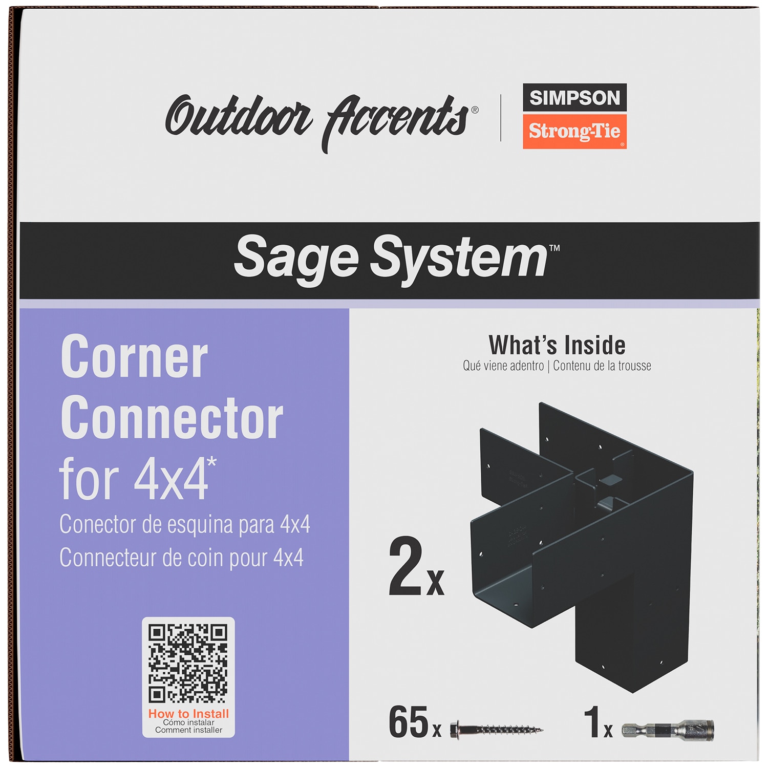 Simpson Strong-Tie SAGE-C44-KT2 Mending-Plates-Brackets-Braces - View #3