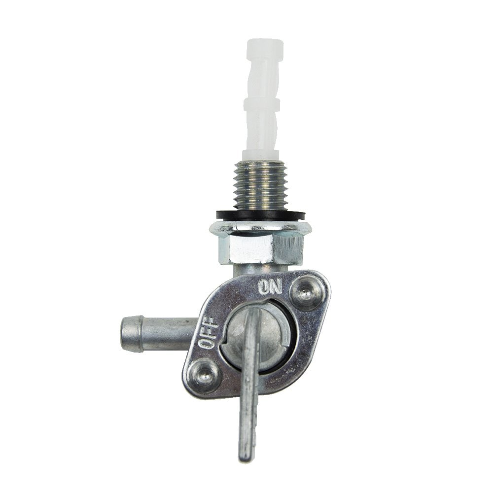 Justincity  Generator Fuel Tank Shut Off Valve M10X1.25 Compatible with Multiple Generator Brands 90 Degree On Off Fuel Line 1 quarter Hose Barb