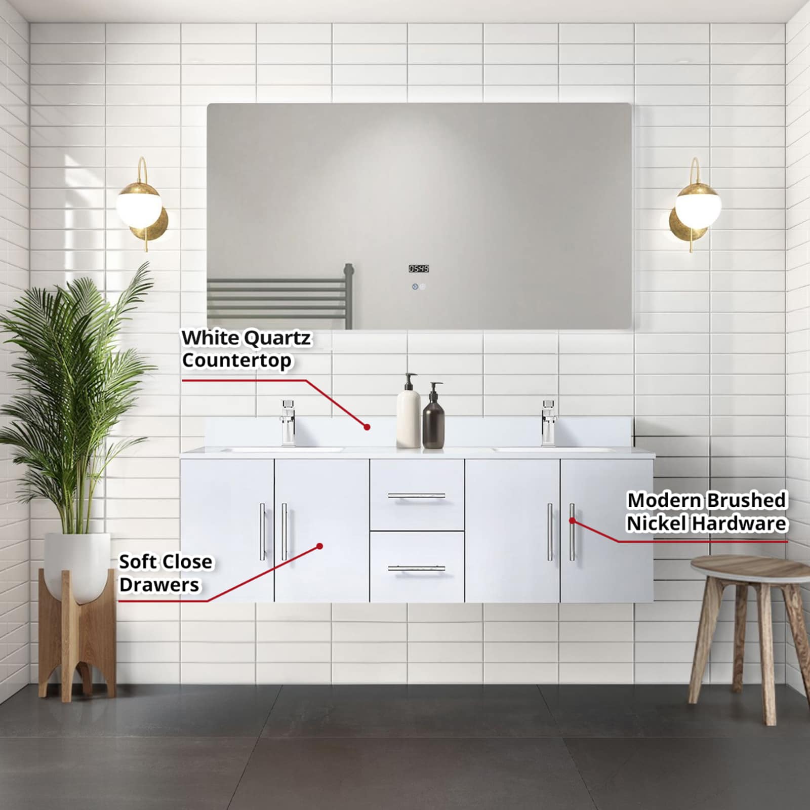 Lexora LVG60DM211 Bath-Vanity-Combo - View #5