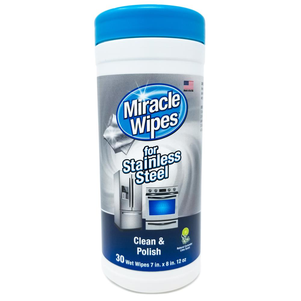 Miracle Brands Miraclewipes 30-Count Coriander Lime Stainless Steel Cleaner  in the Stainless Steel Cleaners department at