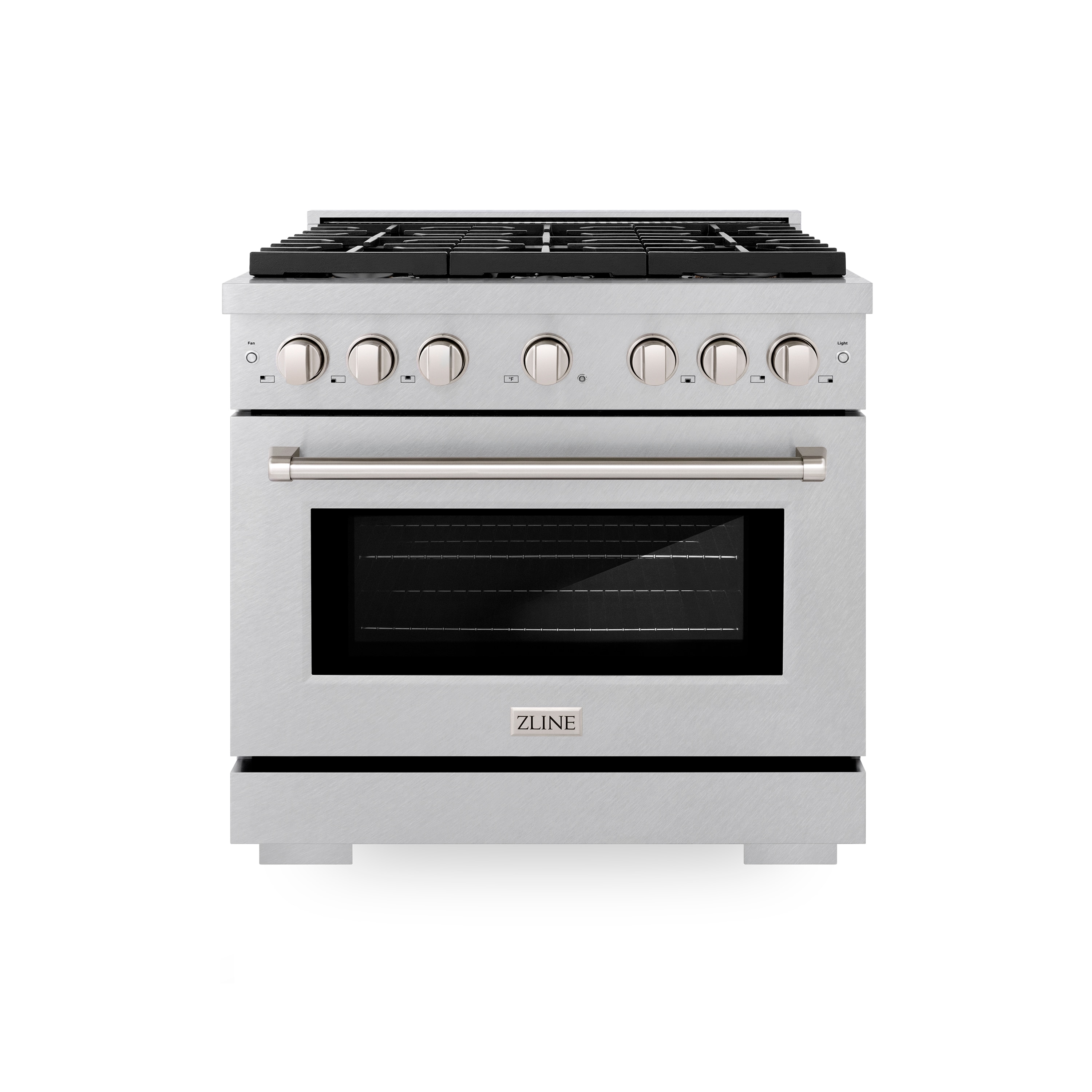 ZLINE KITCHEN & BATH SDRS-BR-36 Paramount 36-in Standard 6 burners Convection Oven Freestanding Dual Fuel Range ( Scratch Resistant Stainless Steel )