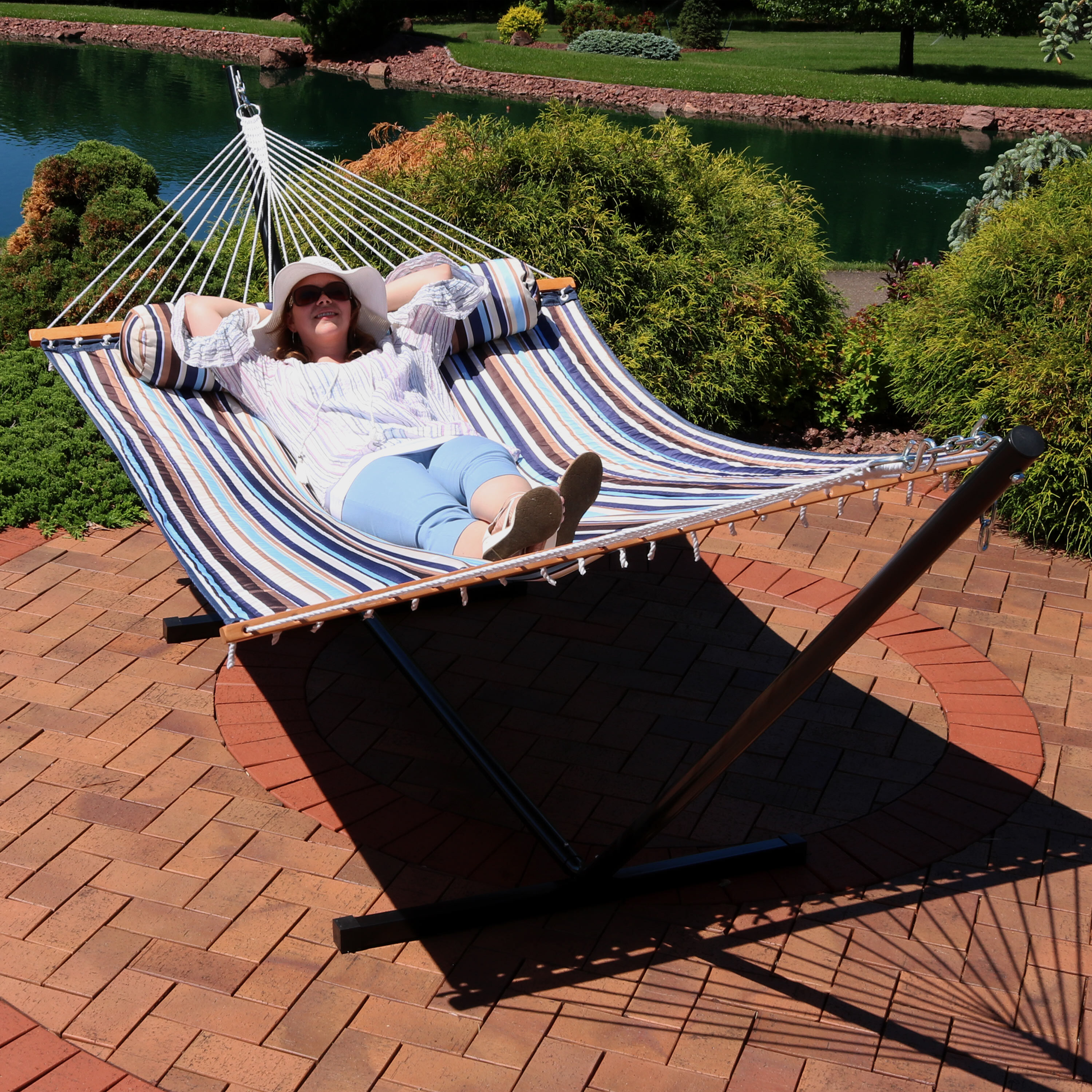 2 person hammock with best sale stand lowes