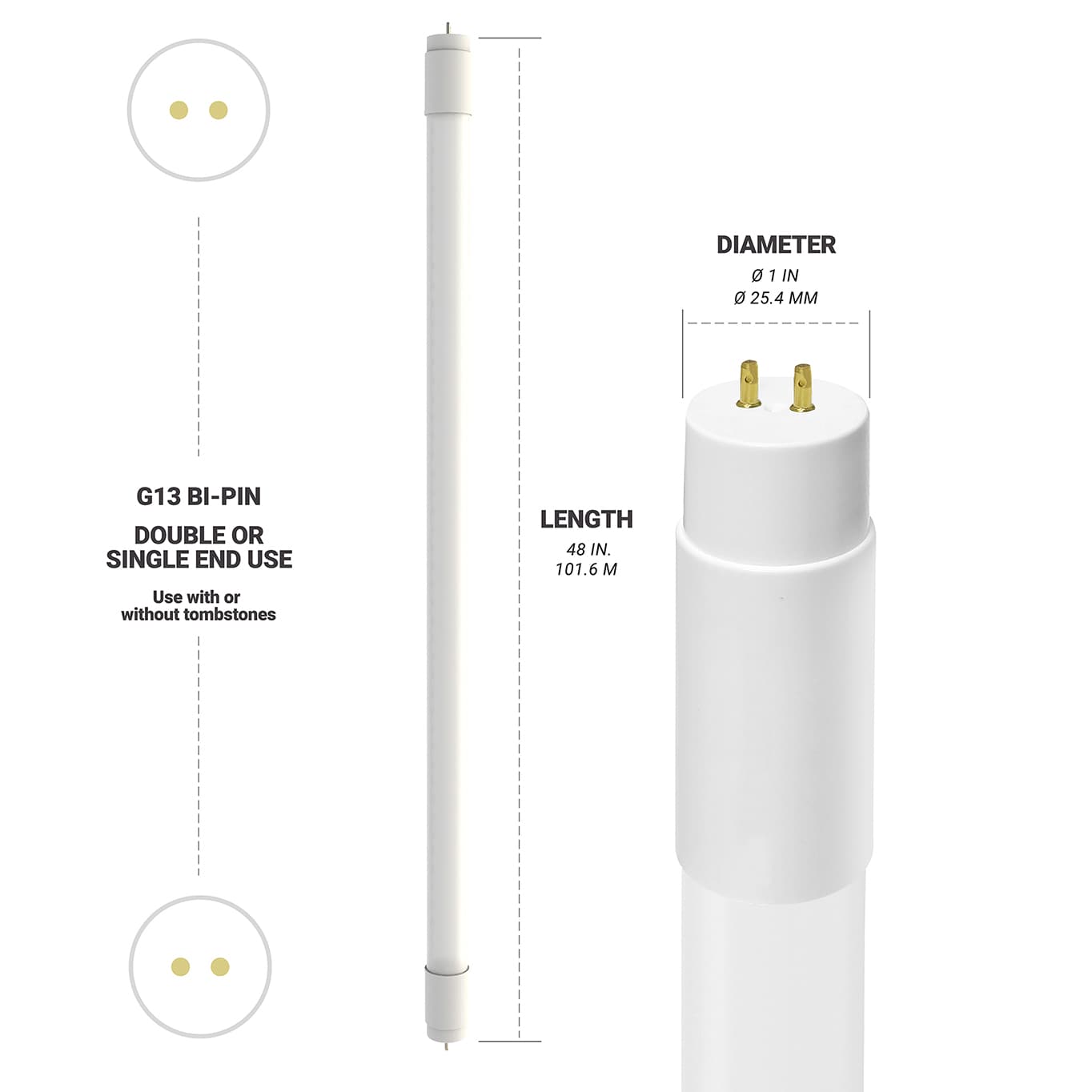 NUWATT NW-T8F-4-18W-35K-30P Led-Tube-Light-Bulbs - View #7