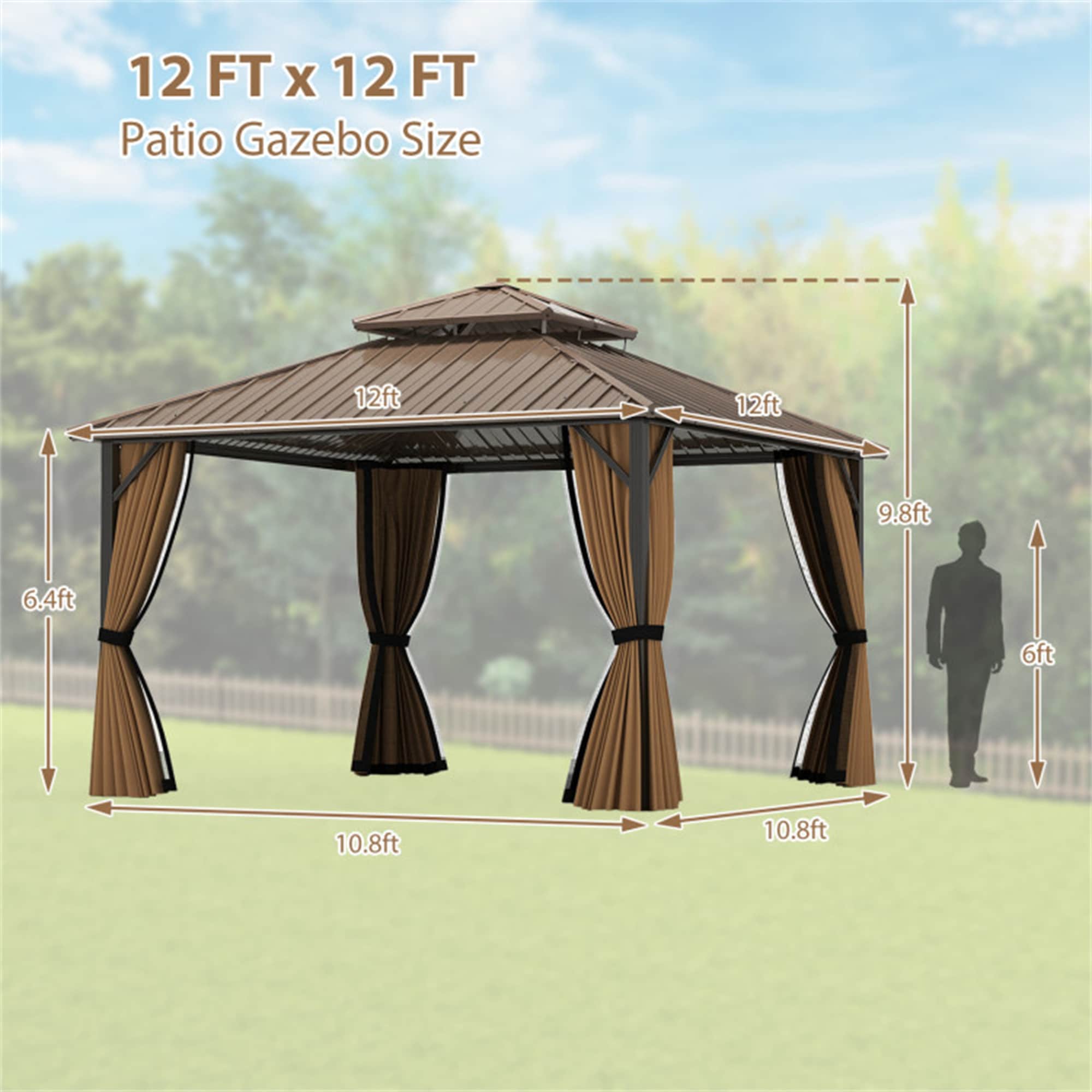 BABOOM BOM-0202ORTPX Wood-Resin-Gazebos - View #4