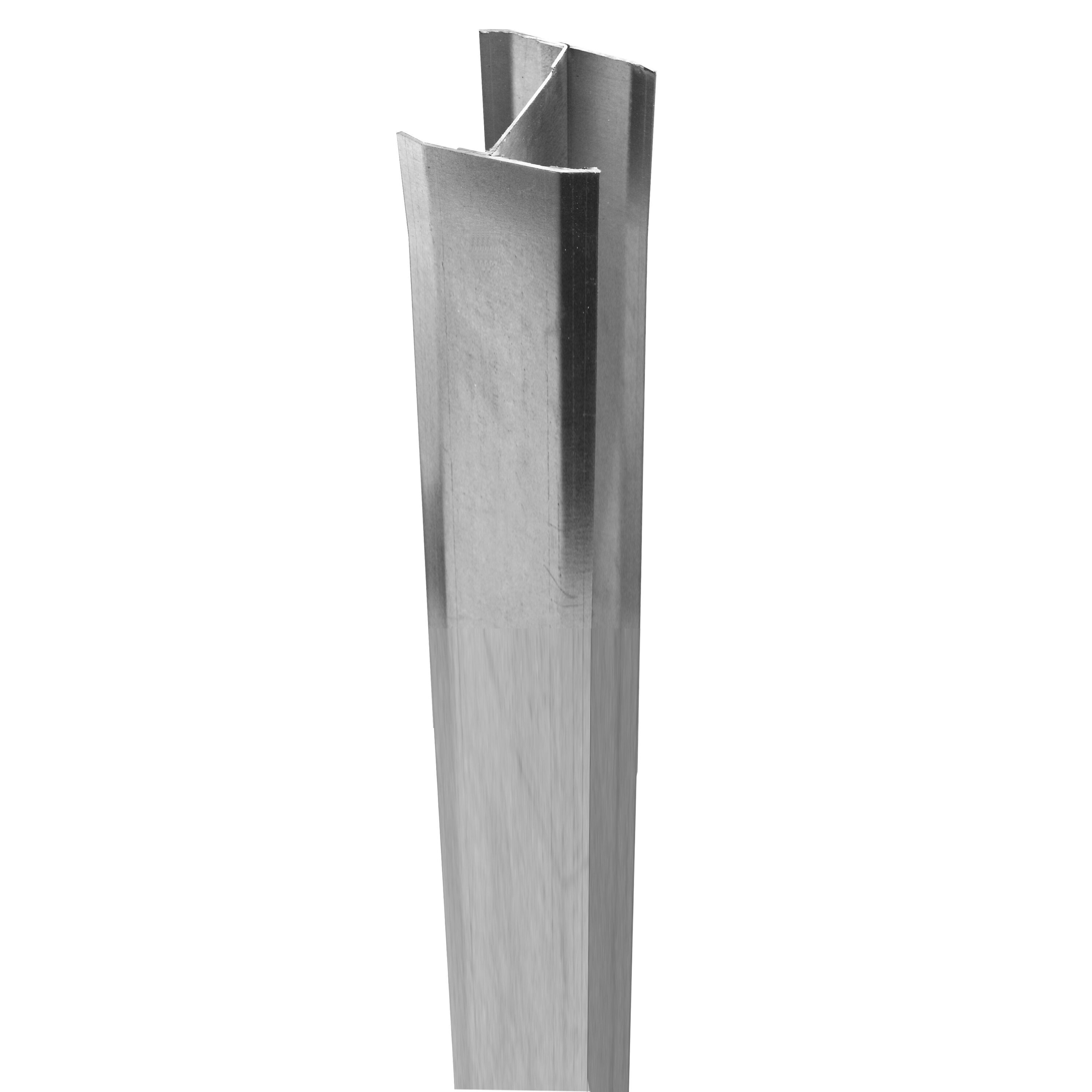 Fence post Silver Vinyl Fencing at Lowes.com