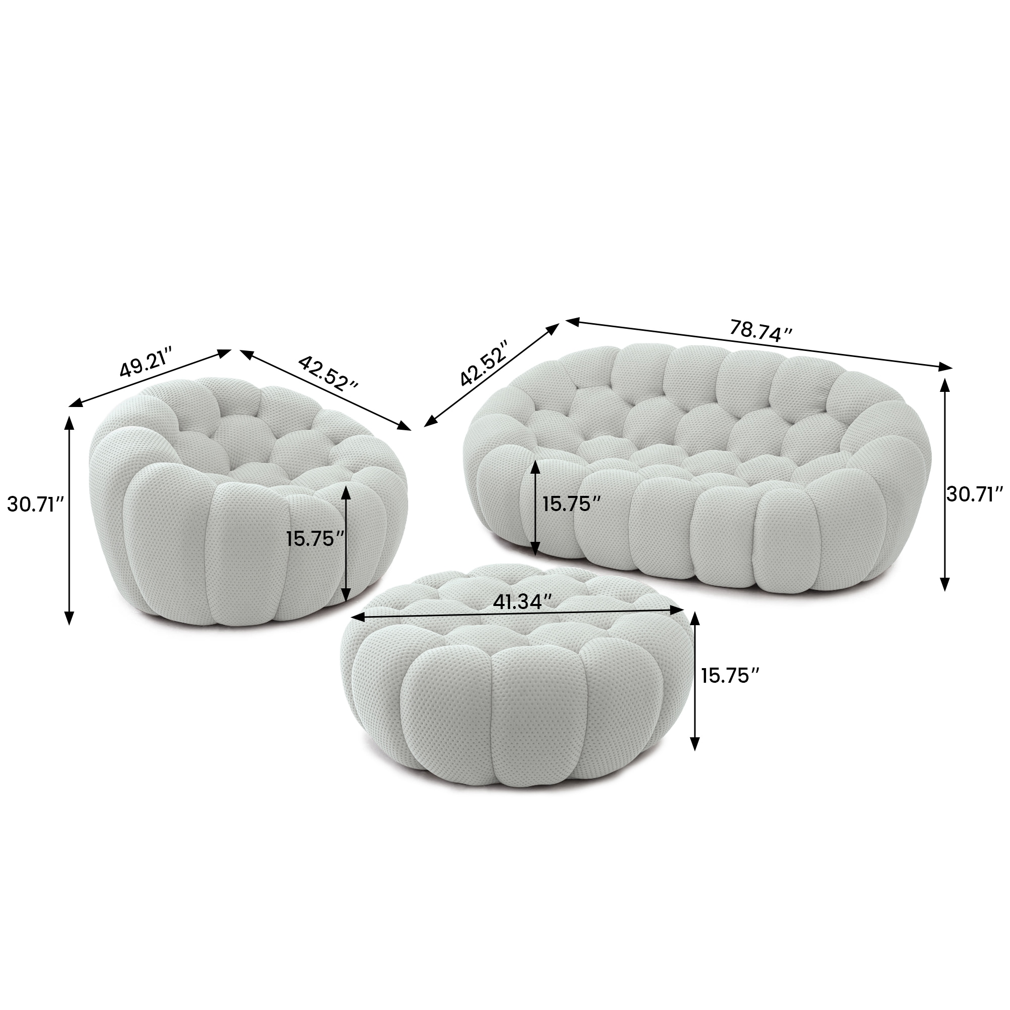 BuotiqHom DH-SF124-133LG Living-Room-Sets - View #2
