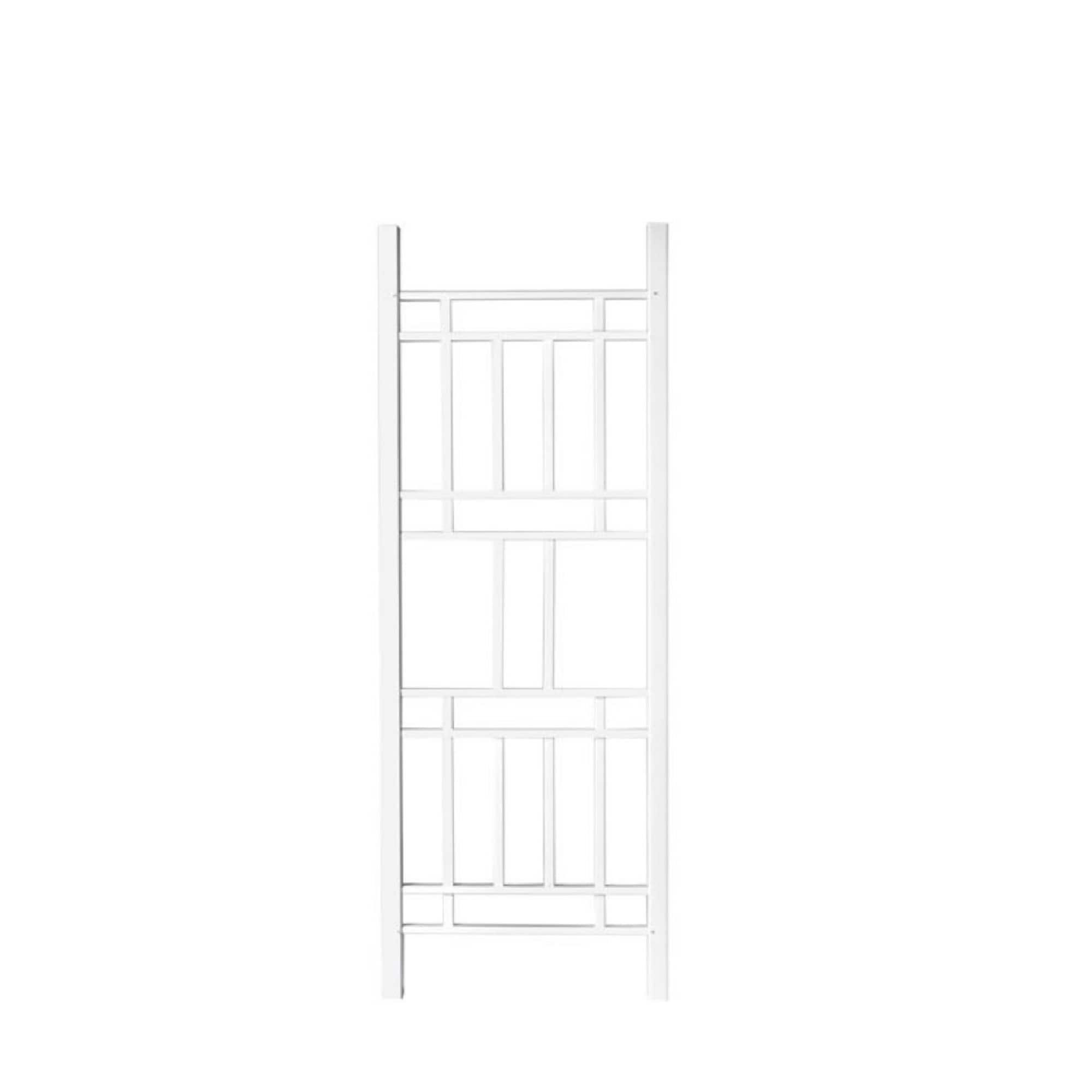AHIOU HOME ZAAHD-HQ1P5GGT Newark 28-in W x 75-in H White Vinyl Garden Trellis For Climbing Plants For Cucumbers For Roses For Tomatoes