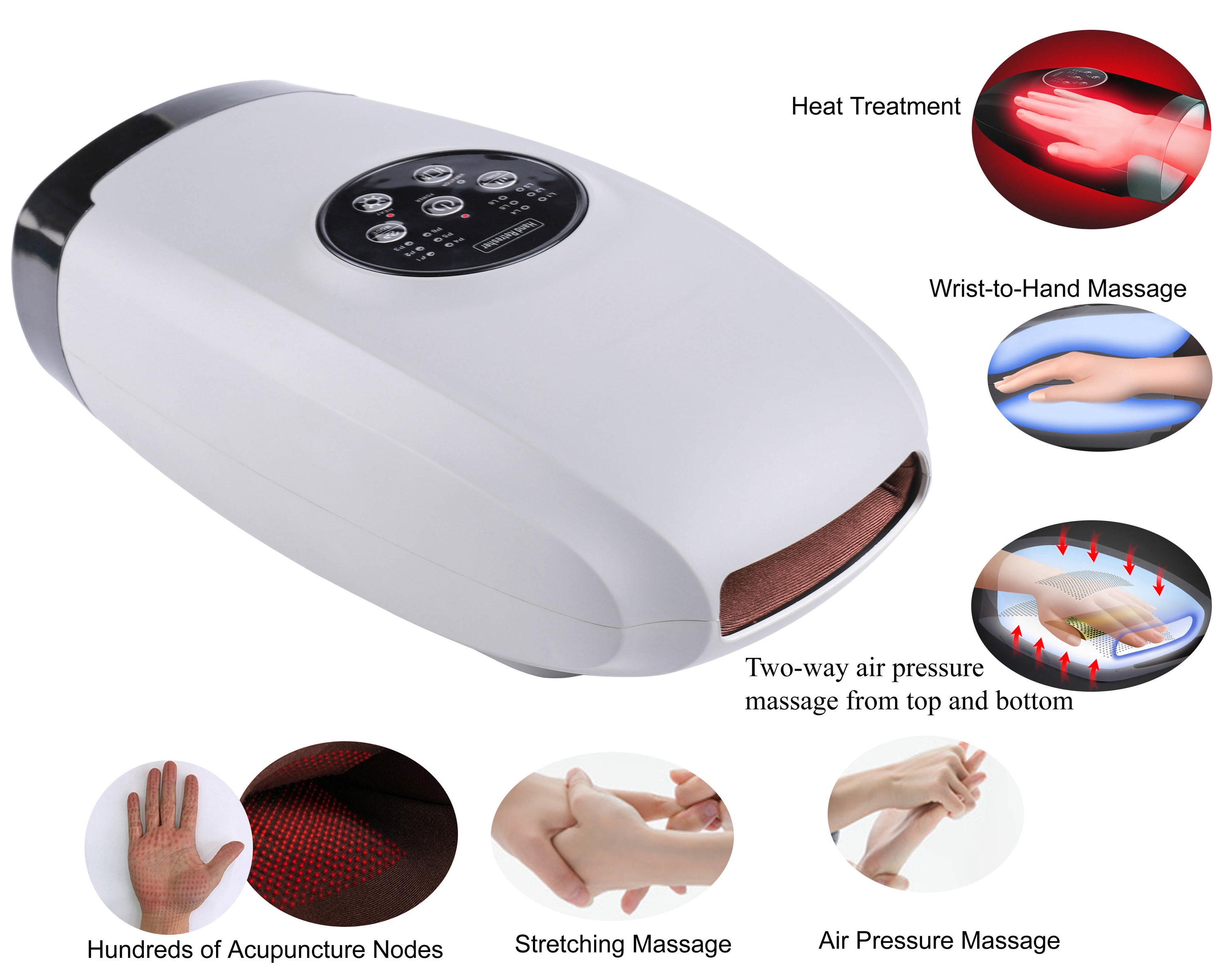 Finger Pressure Neck Massager With Heating Function 2 Speeds - Temu