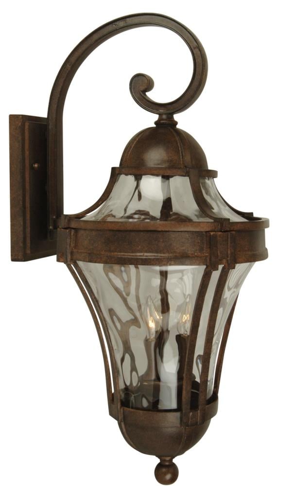 Craftmade Parish Aged Bronze Textured Traditional Textured Glass Lantern Pendant Light