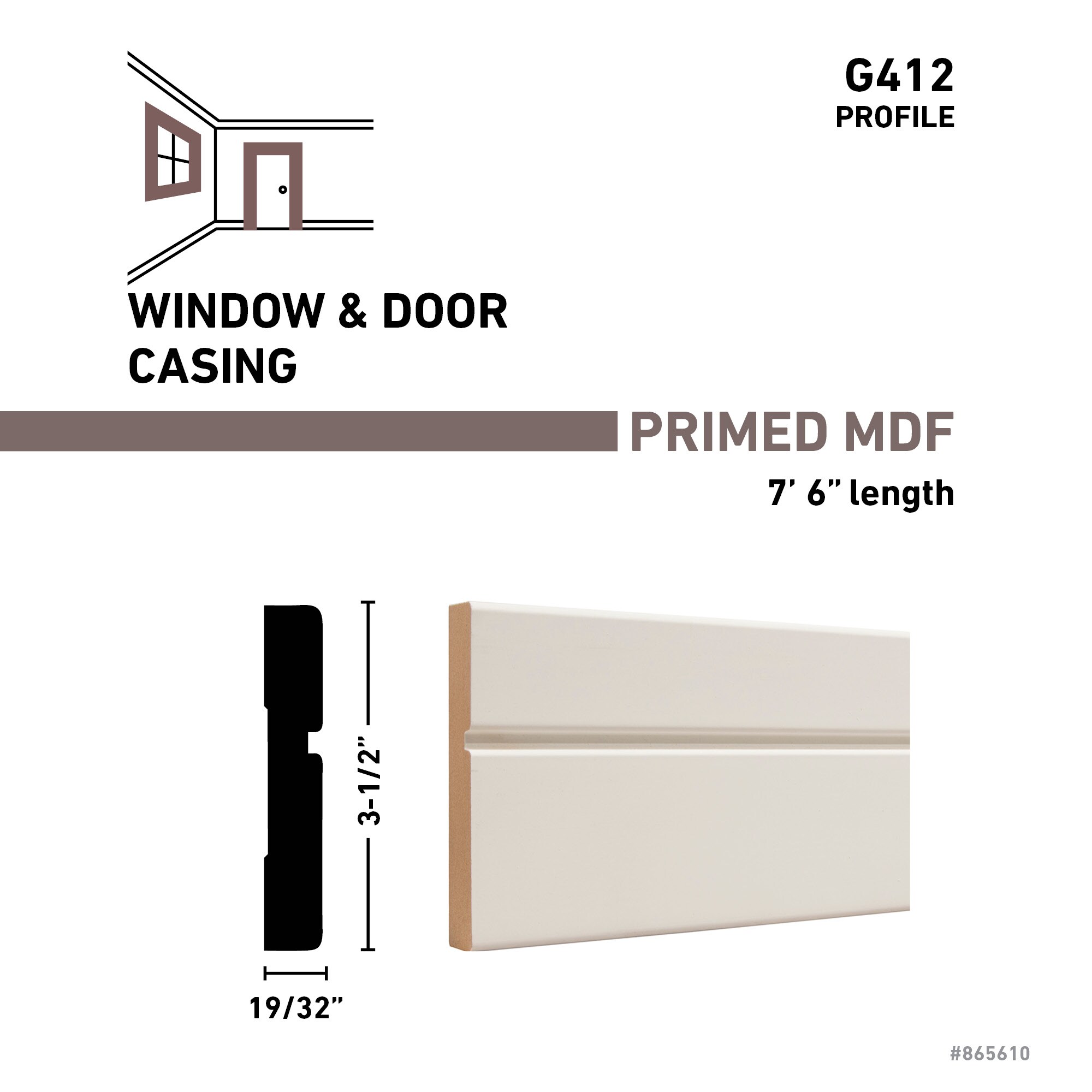RELIABILT G 412 12 FBDPM Window-Door-Casings - View #3