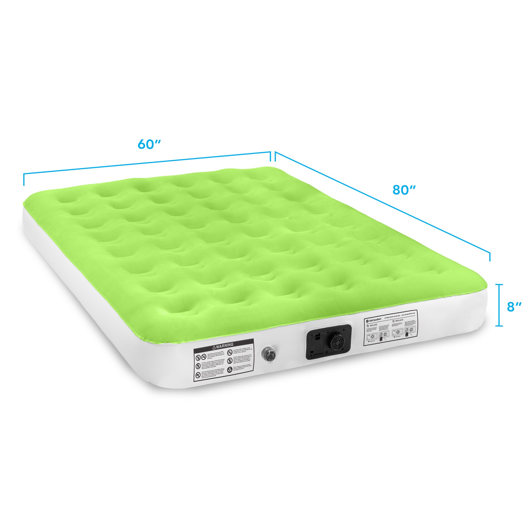 comfort green air mattress