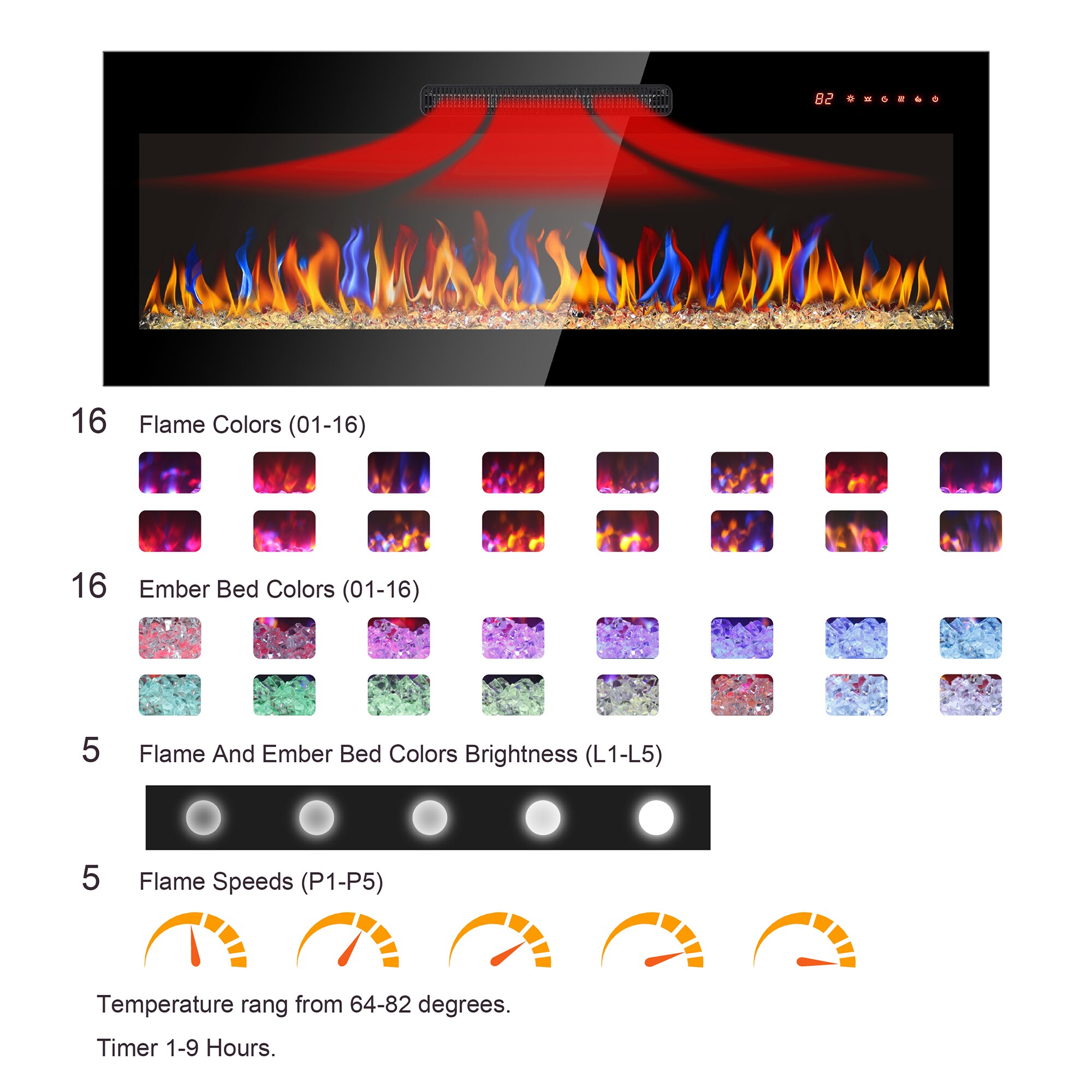 Bybafun YC0700017 Electric-Fireplace-Fireboxes - View #6