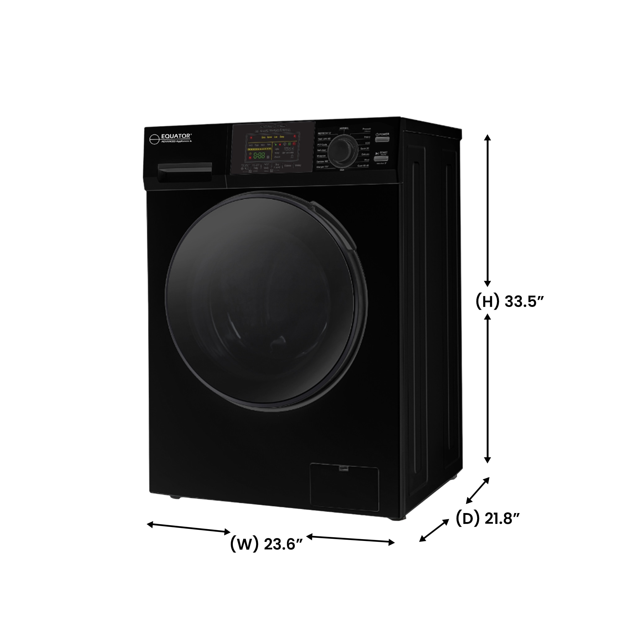 BLACK+DECKER 2.7-cu ft Capacity White Ventless All-in-One Washer/Dryer  Combo in the All-In-One Washer Dryers department at