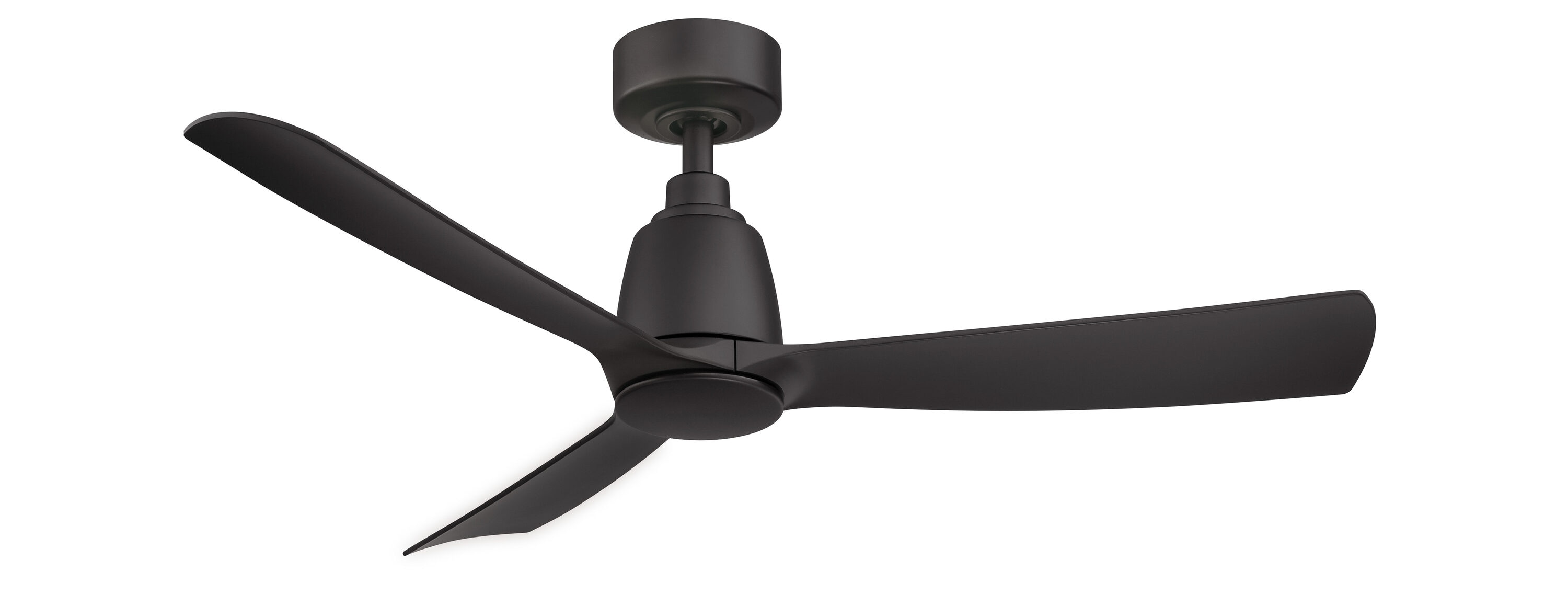 Fanimation Kute 44-in Brushed Nickel Indoor/Outdoor Smart Propeller Ceiling Fan Light Kit Compatible and Remote (3-Blade) FPD8547BN Sansujyuku sansujyuku.com