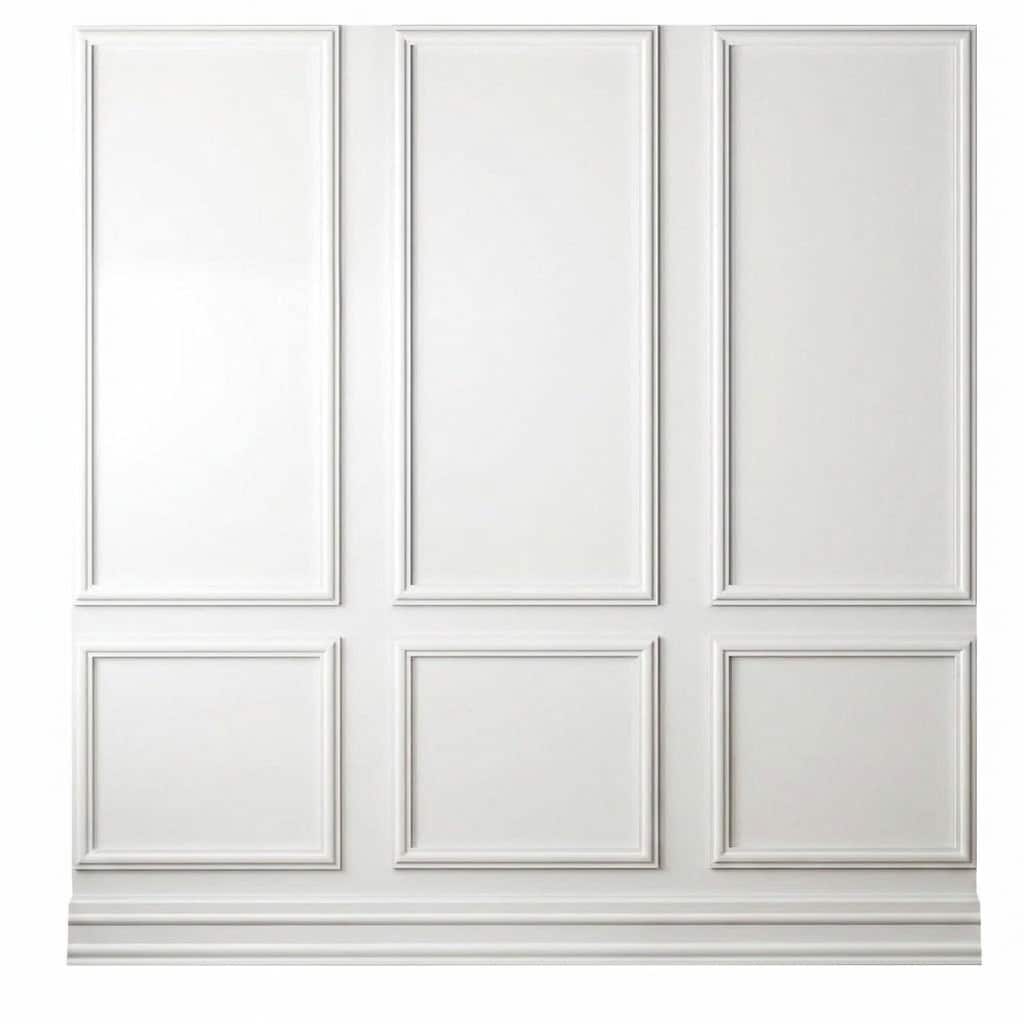Aoibox  Peel and Stick Wainscoting Wall Molding Kit 30 Pre Cut Trim Strips for Interior Accent Walls