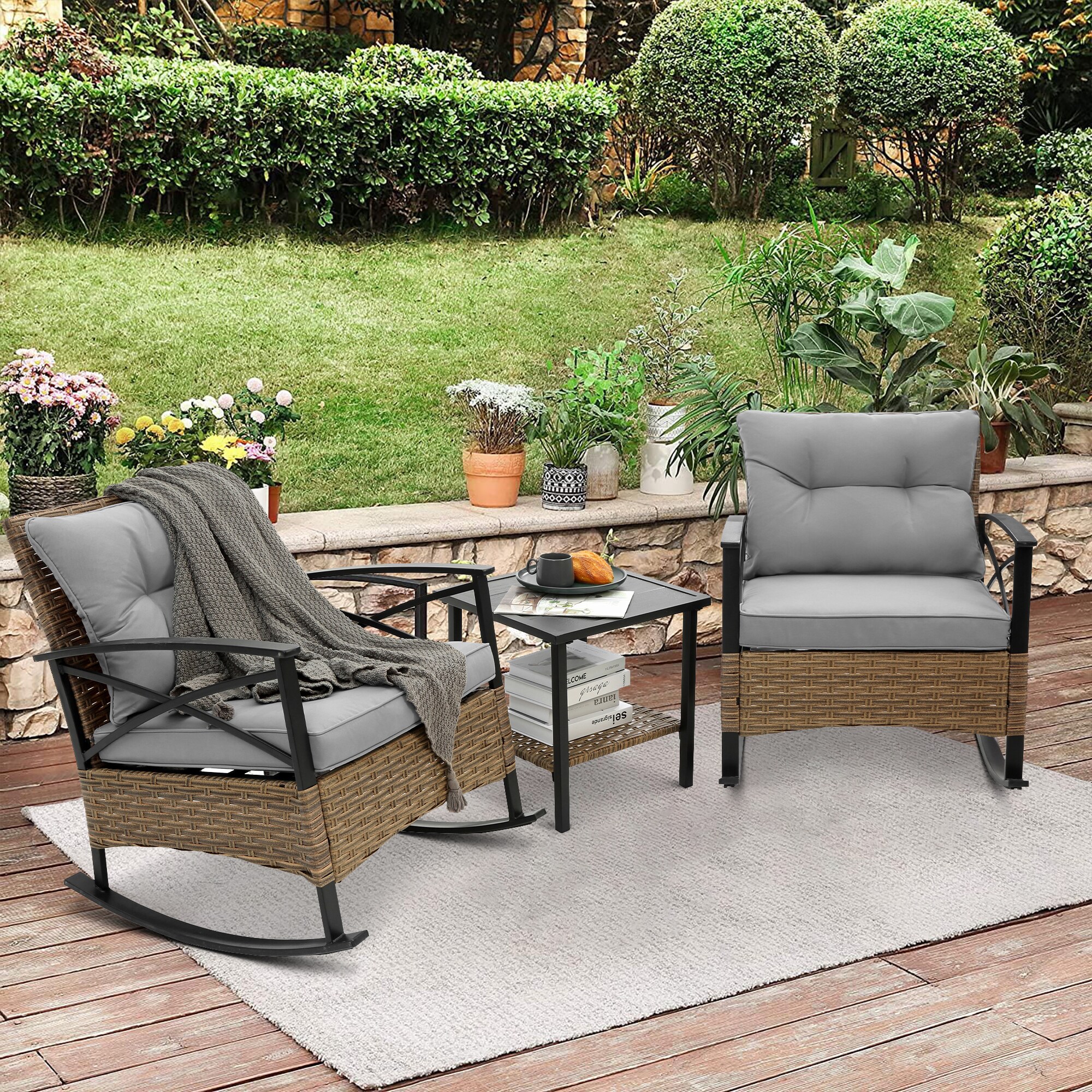 Forclover MONMTM08BE Patio-Conversation-Sets - View #6