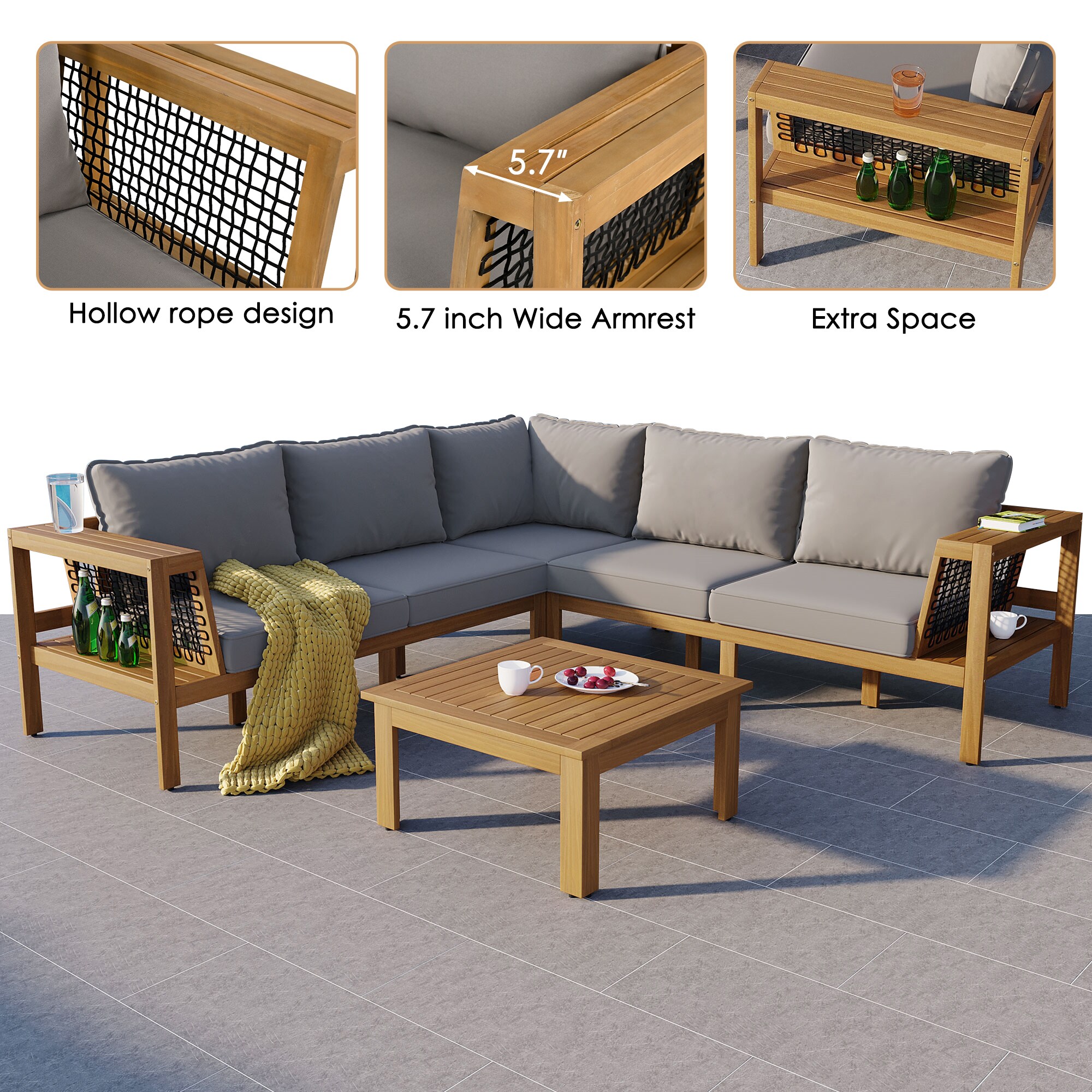 SINOFURN SYA330101GY Patio-Sofas-Daybeds - View #8
