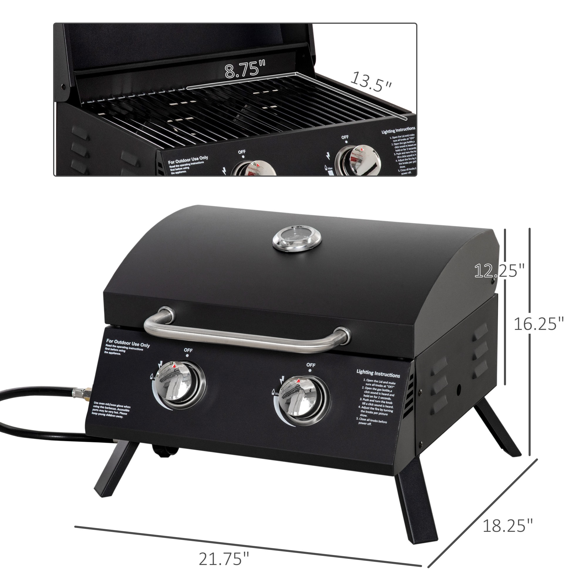 BABOOM BOM-P174289-OR Gas-Grill - View #3