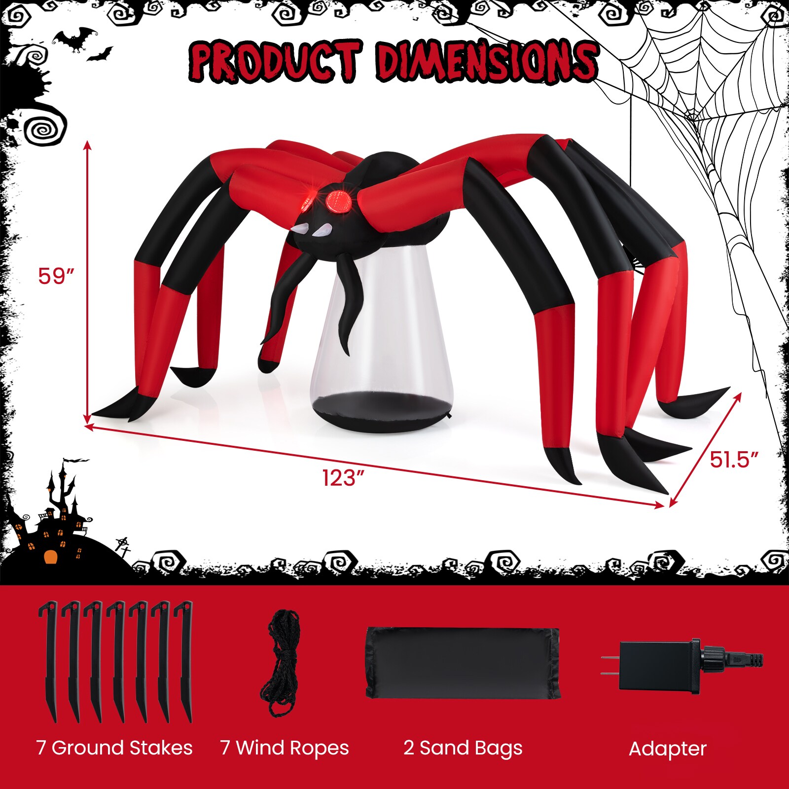 Slickblue D-CO-SU10252MC Outdoor-Halloween-Decor - View #3