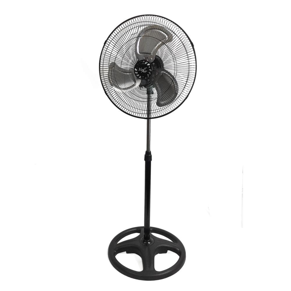 BLACK+DECKER 16-in 3-Speed Indoor Black Oscillating Pedestal Fan with  Remote in the Portable Fans department at