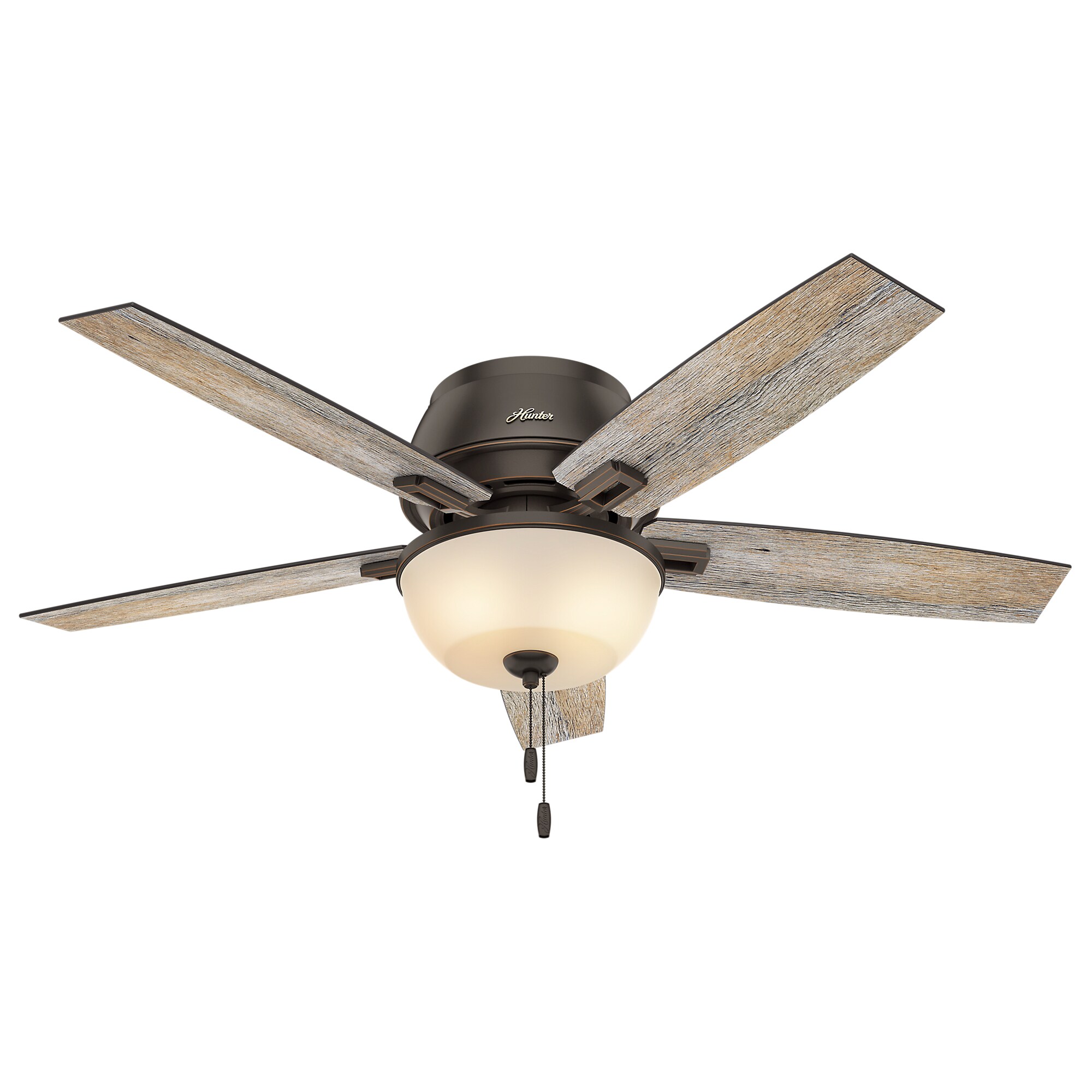 Hunter Donegan 52-in Onyx Bengal Bronze Indoor/Outdoor Ceiling Fan (5-Blade)