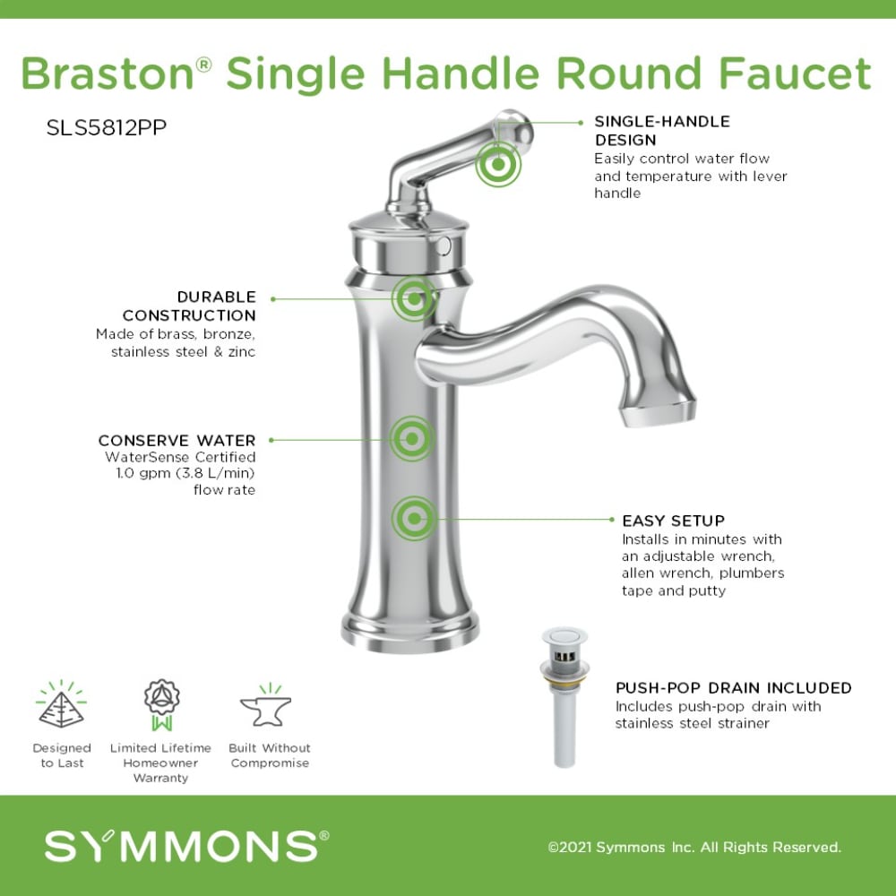 Symmons SLS5812PP Lavatory-Faucets - View #4