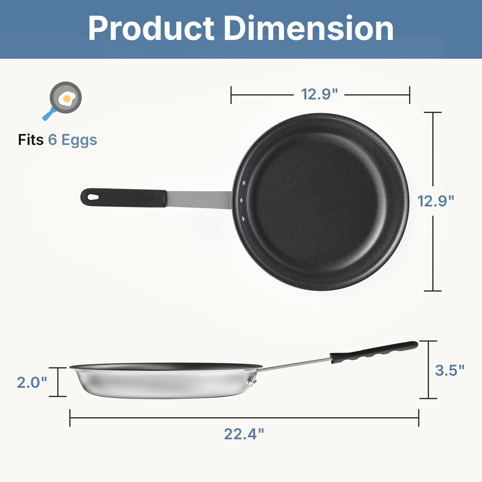 Sweetcrispy L-DO-GJV30BZ-12BK Cooking-Pans-Skillets - View #8