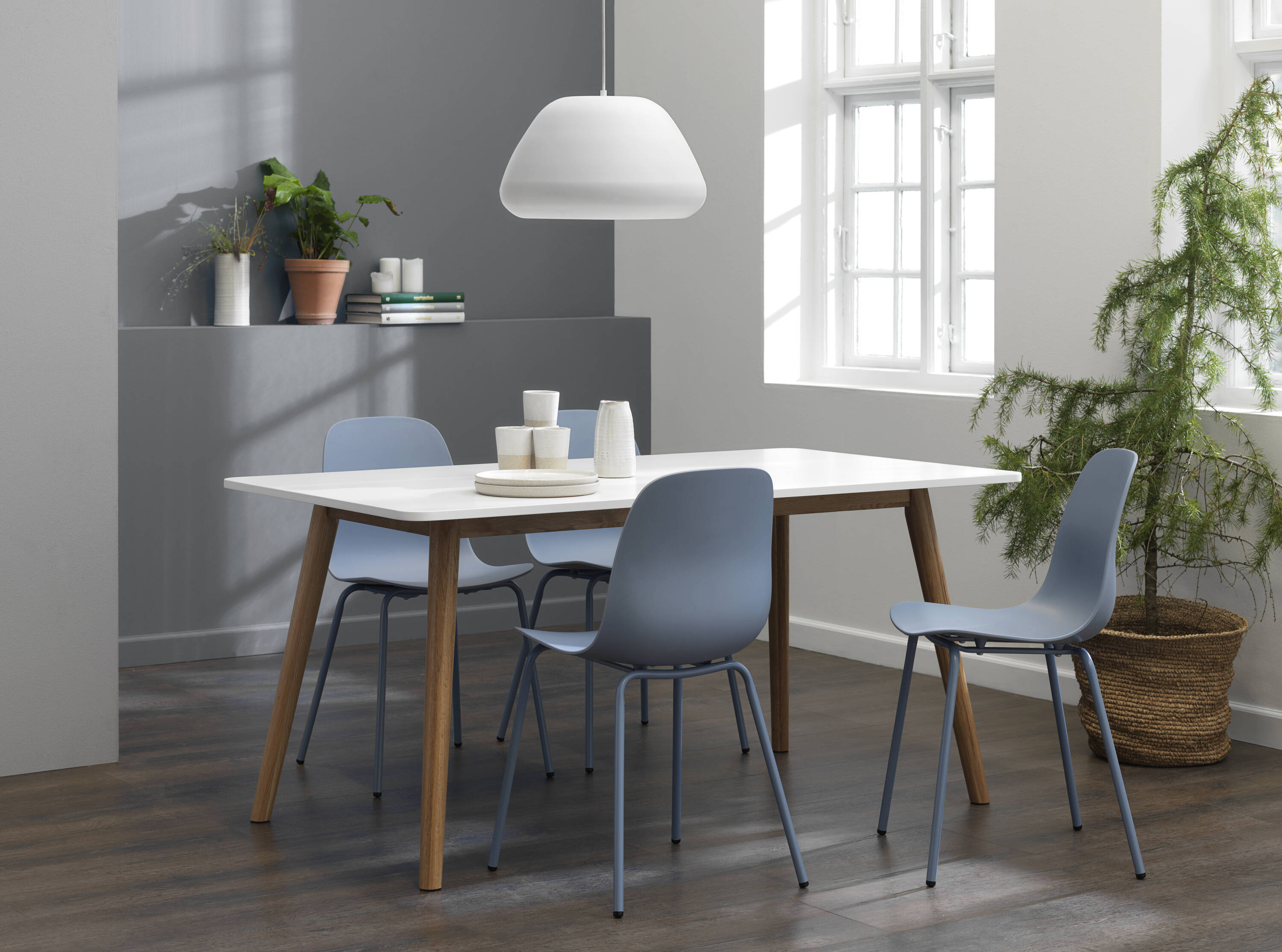 WT-3791-BLUE Casual Dining Side Chair (Metal Frame)