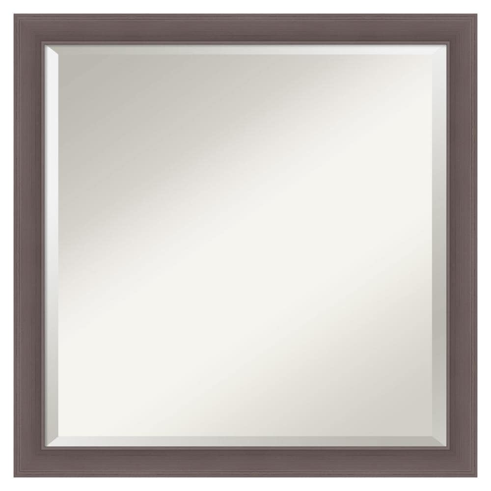 Amanti Art DSW4960880 Urban 22.5-in x 22.5-in Framed Square Bathroom Vanity Mirror ( Pewter Silver )