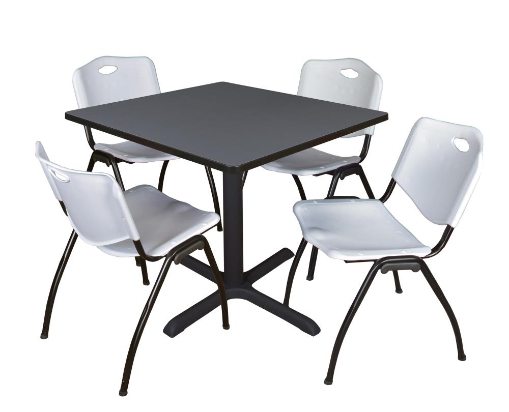 Regency TB3636GY47GY Breakroom Gray 4-Person Training Table (36-in W x 29-in H)