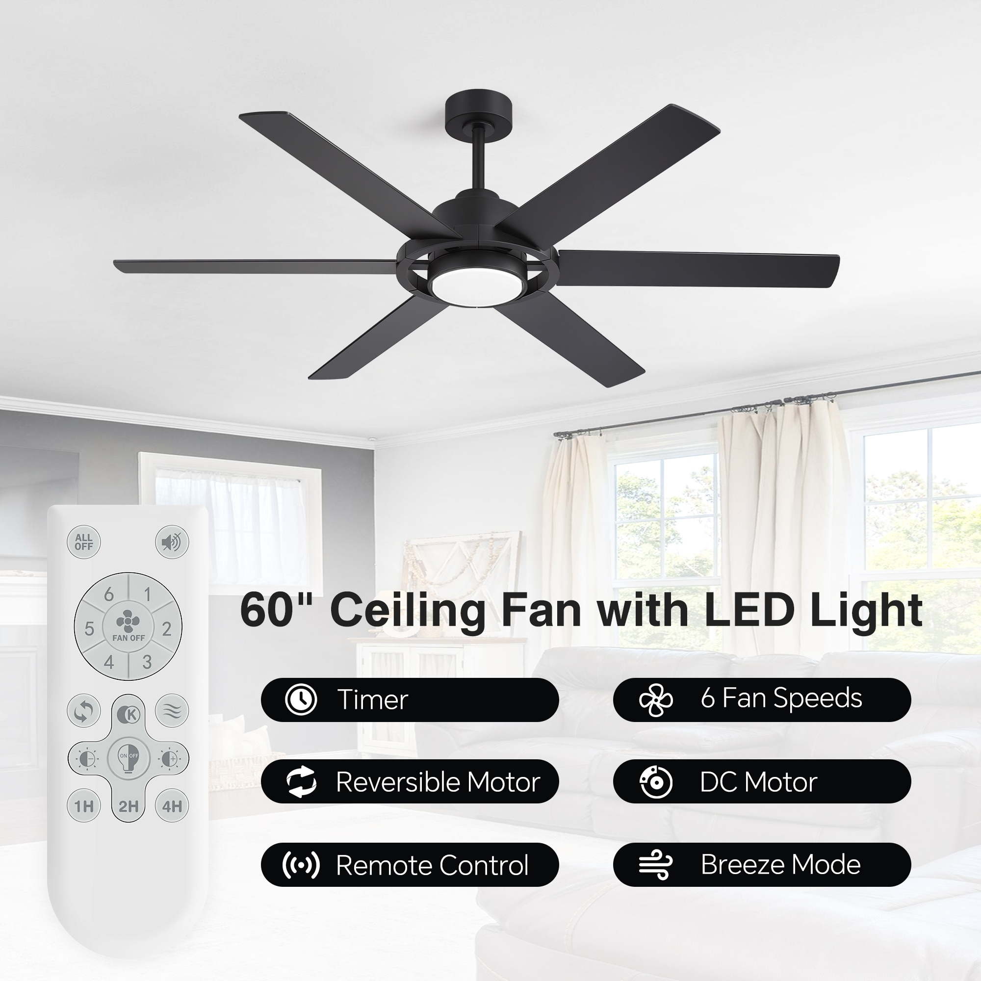 Flashwind A42ZY42006BK Ceiling-Fans - View #4