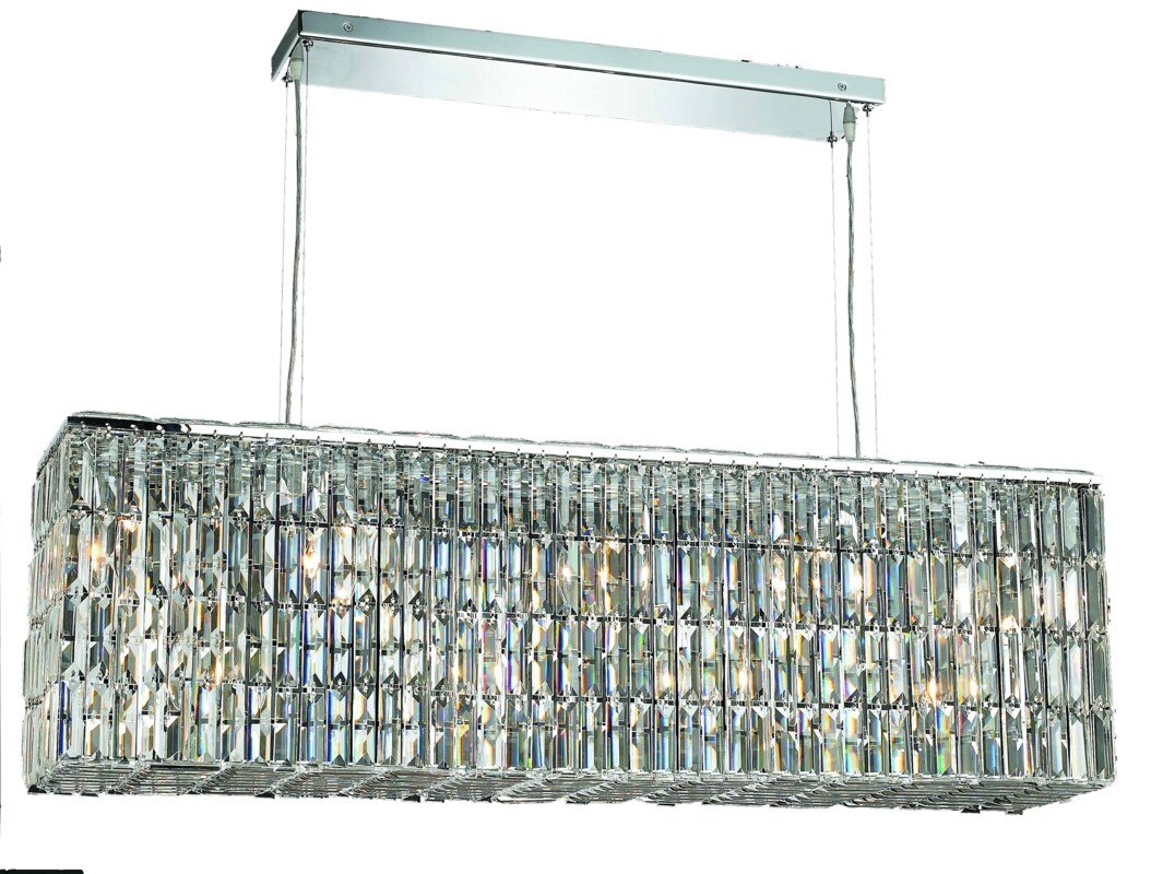 Luminous Lighting 2018D44C/RC Maxime 8-Light Chrome Glam Dry Rated Chandelier