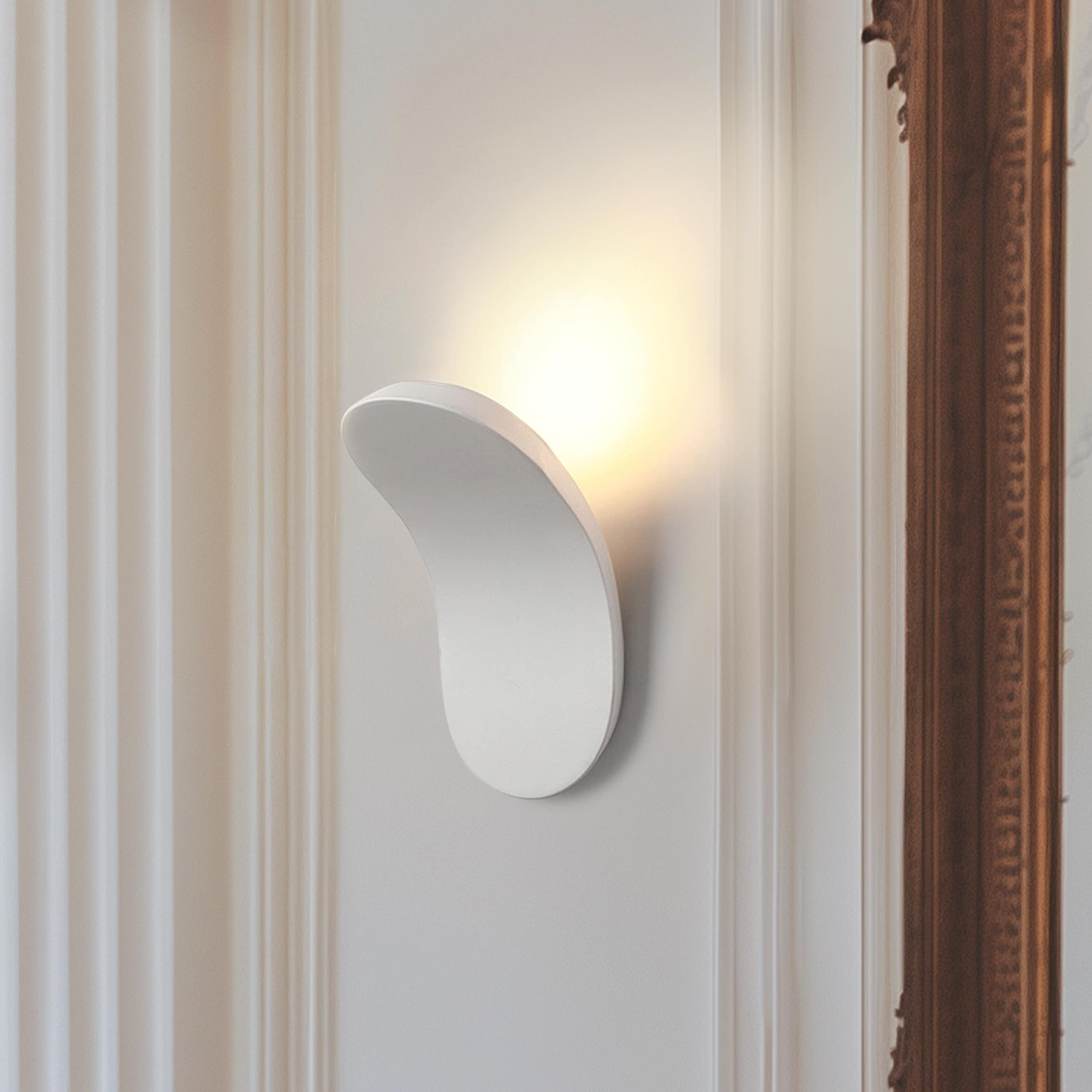 HUOKU PD1035141 NIMBUS 4-in W 1 -Light Matte White Integrated LED Wall Sconce